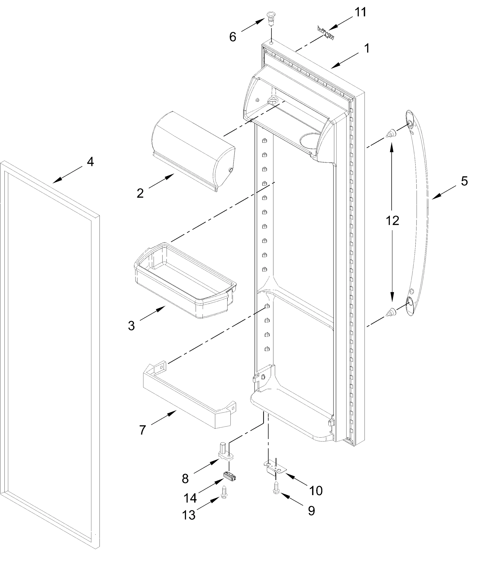 REFRIGERATOR DOOR PARTS