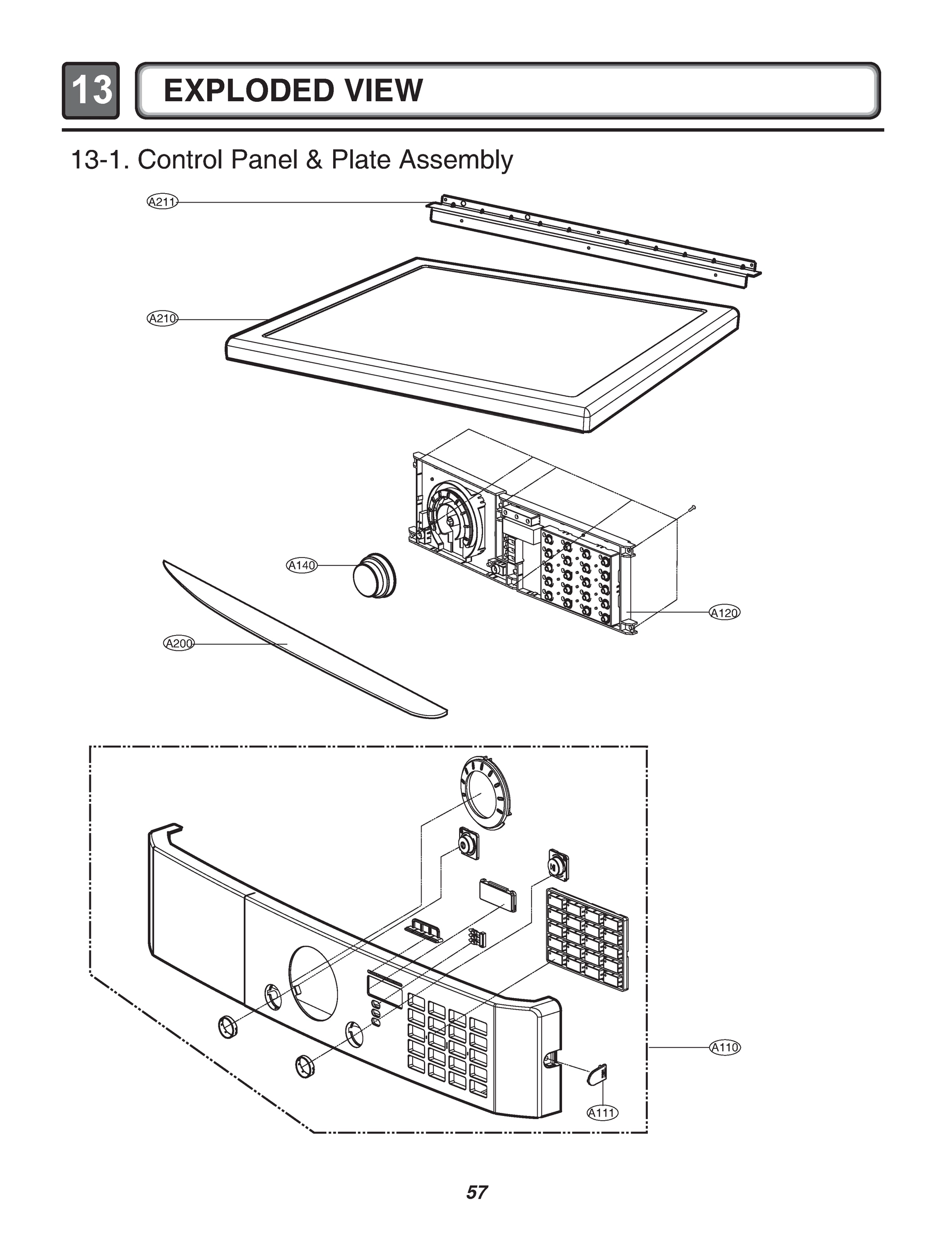 CONTROL PANEL & PLATE ASSEMBLY