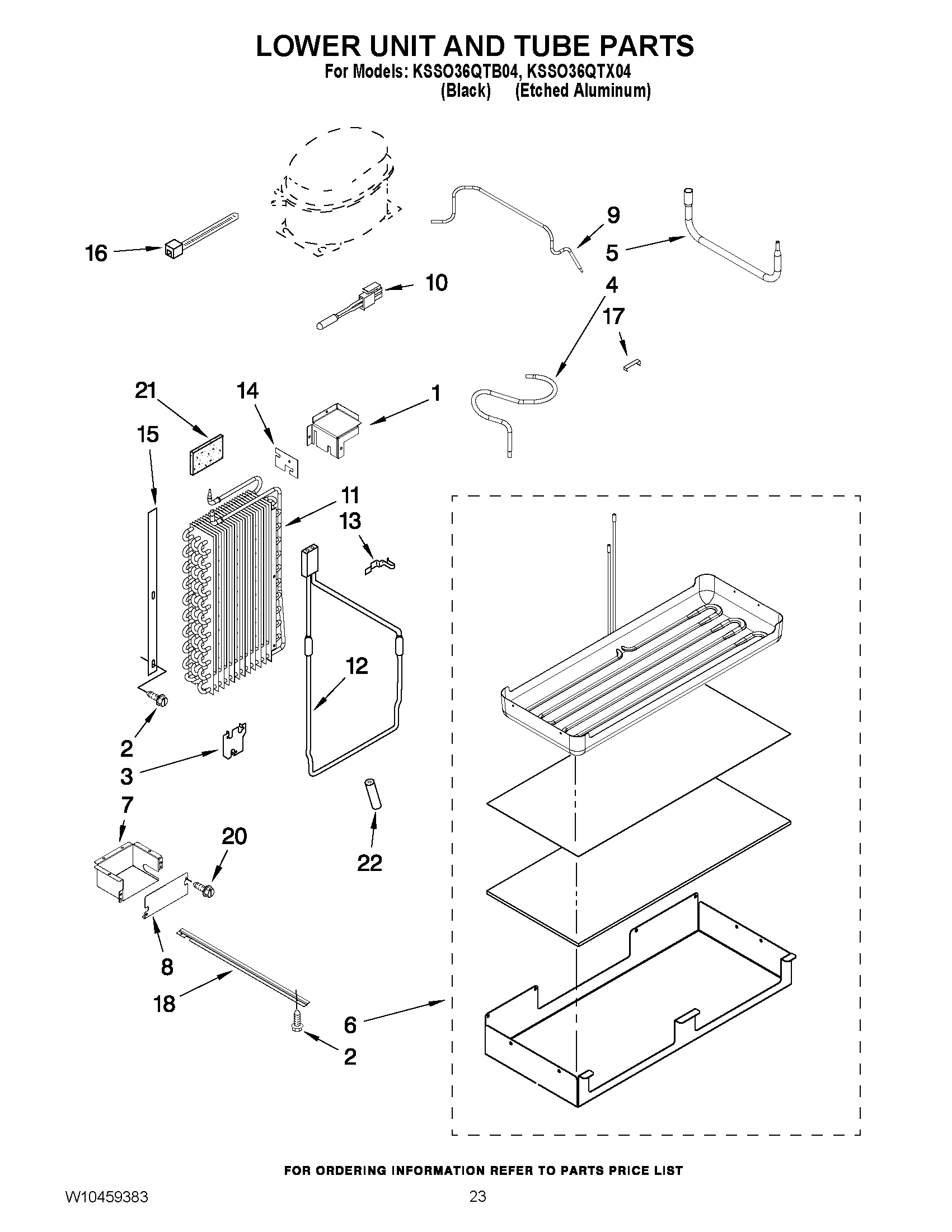 14 - LOWER UNIT AND TUBE PARTS