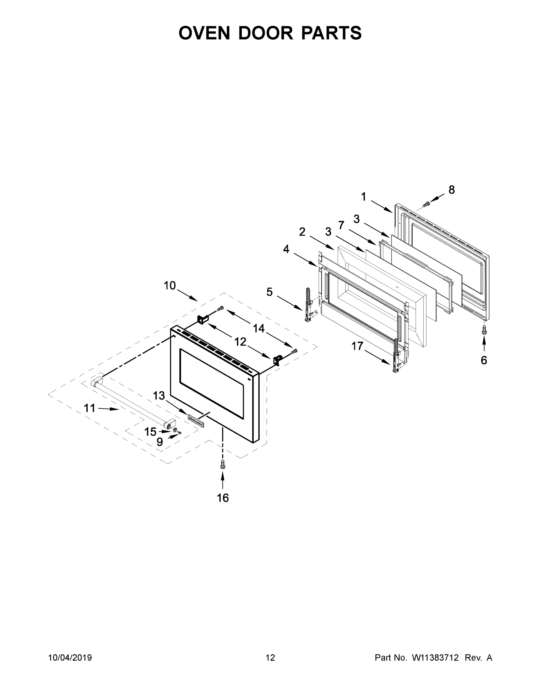 07 - OVEN DOOR PARTS