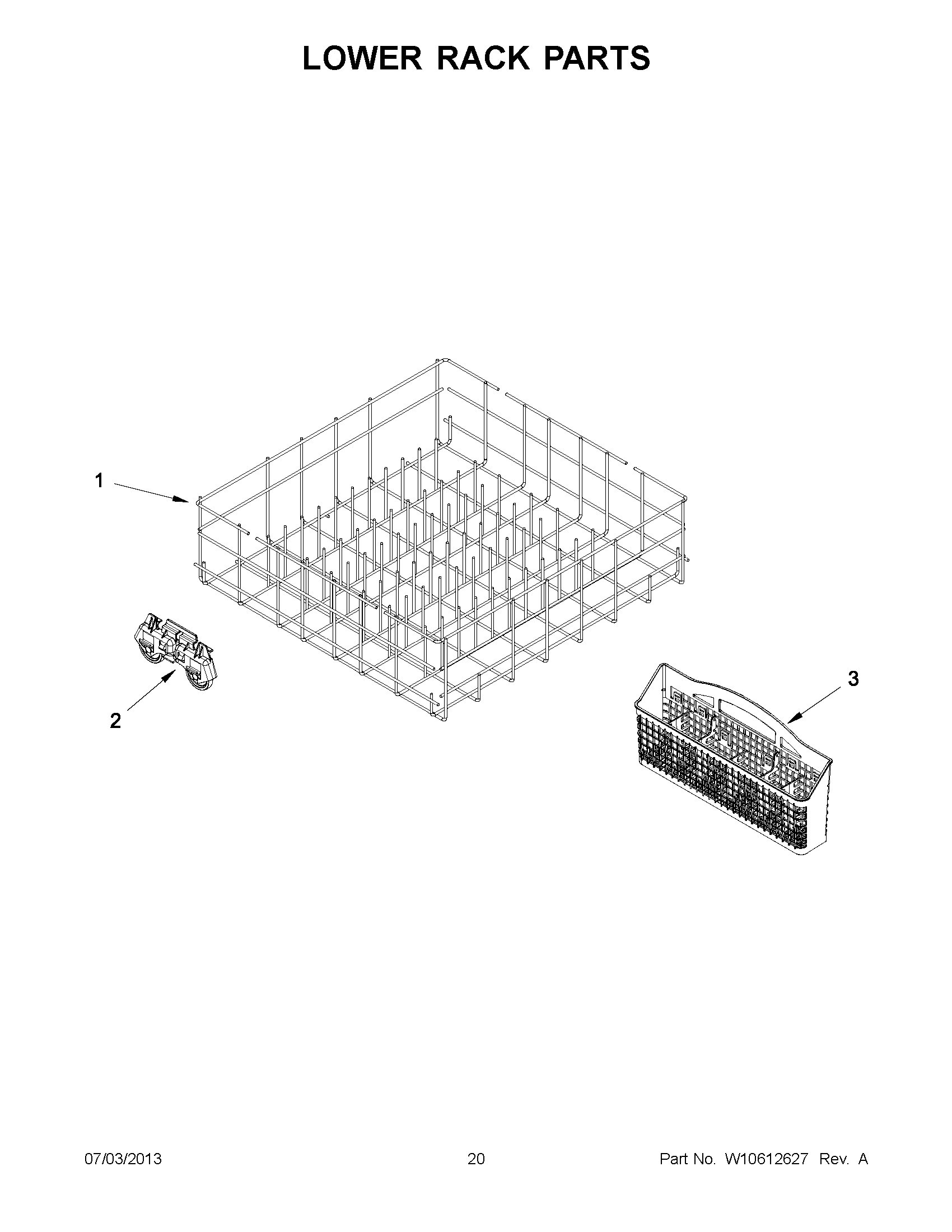 10 - LOWER RACK PARTS
