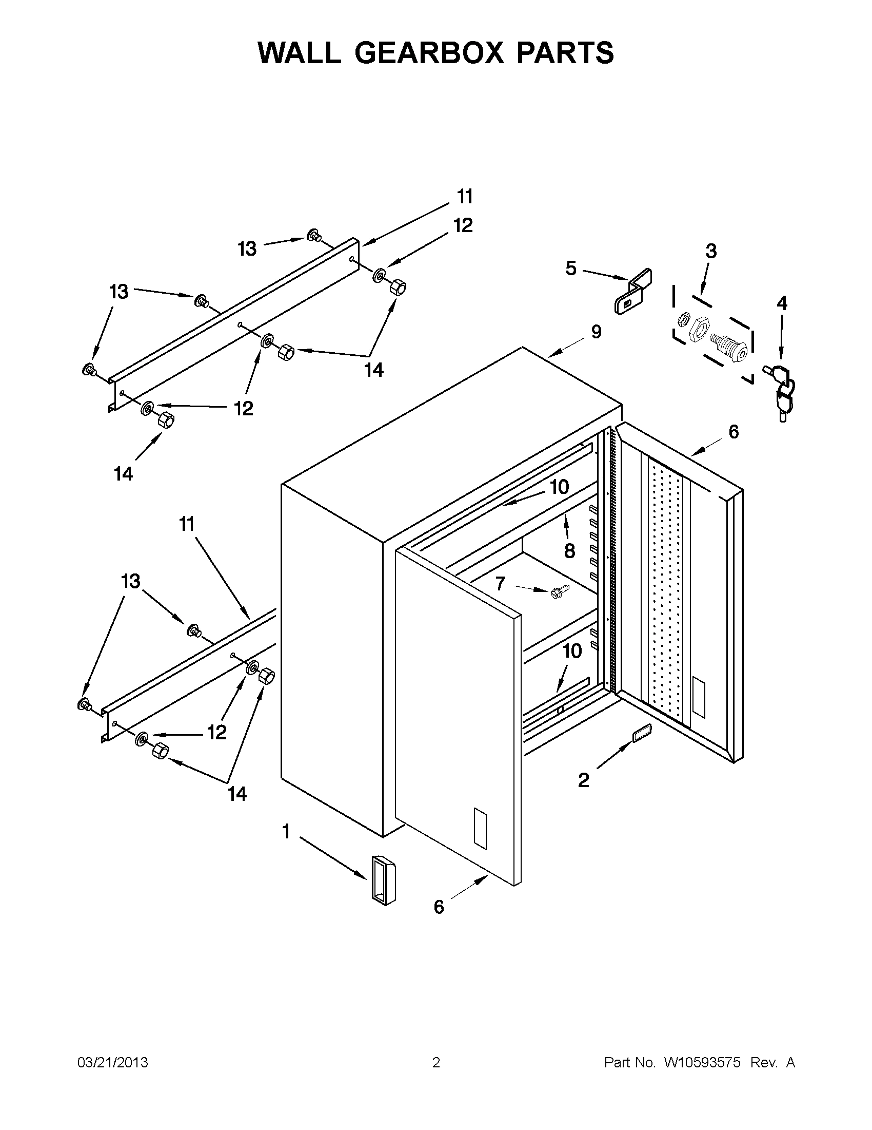 01 - WALL GEARBOX PARTS