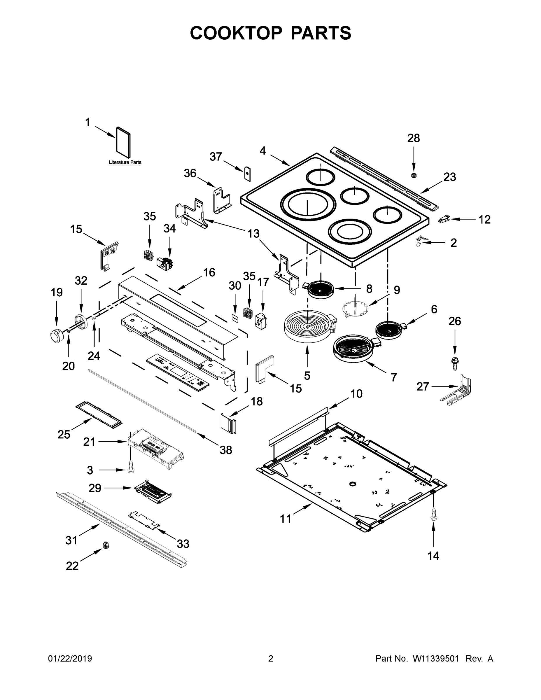 02 - COOKTOP PARTS