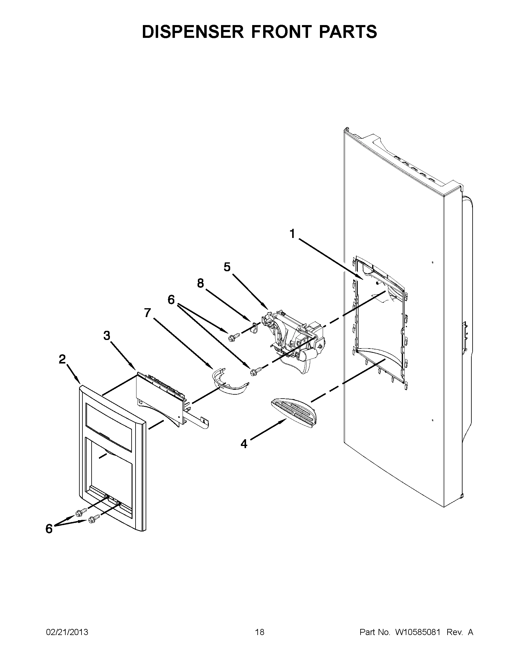 09 - DISPENSER FRONT PARTS