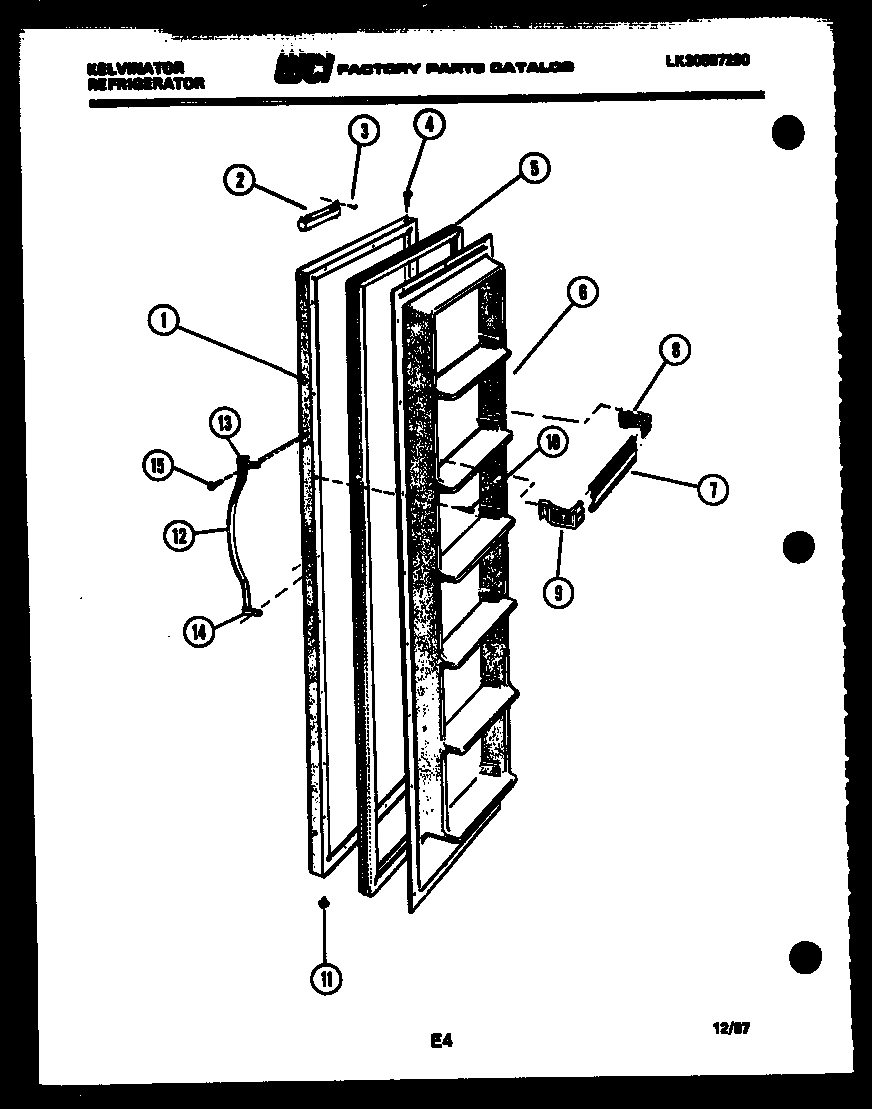 02 - FREEZER DOOR PARTS