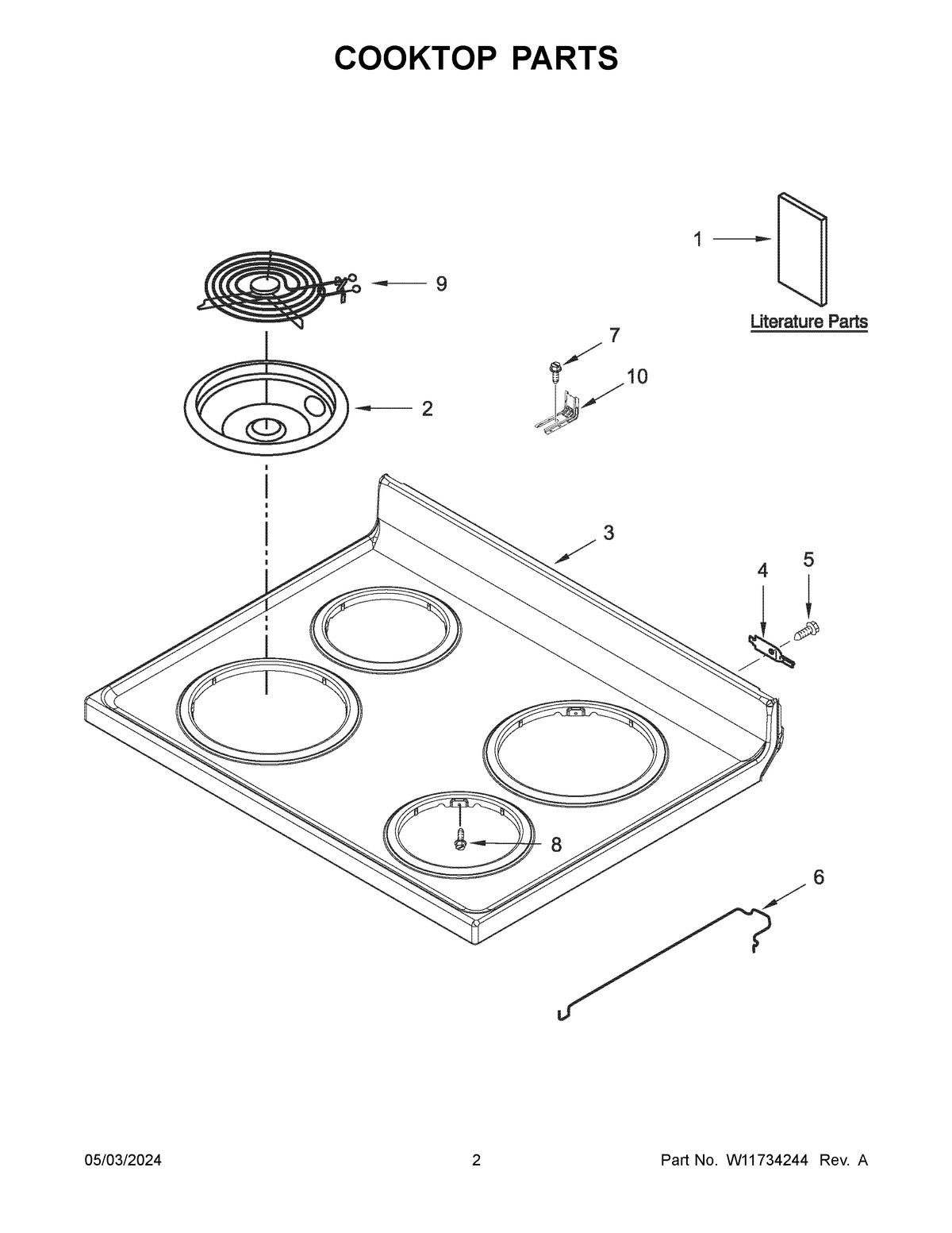 02 - COOKTOP PARTS