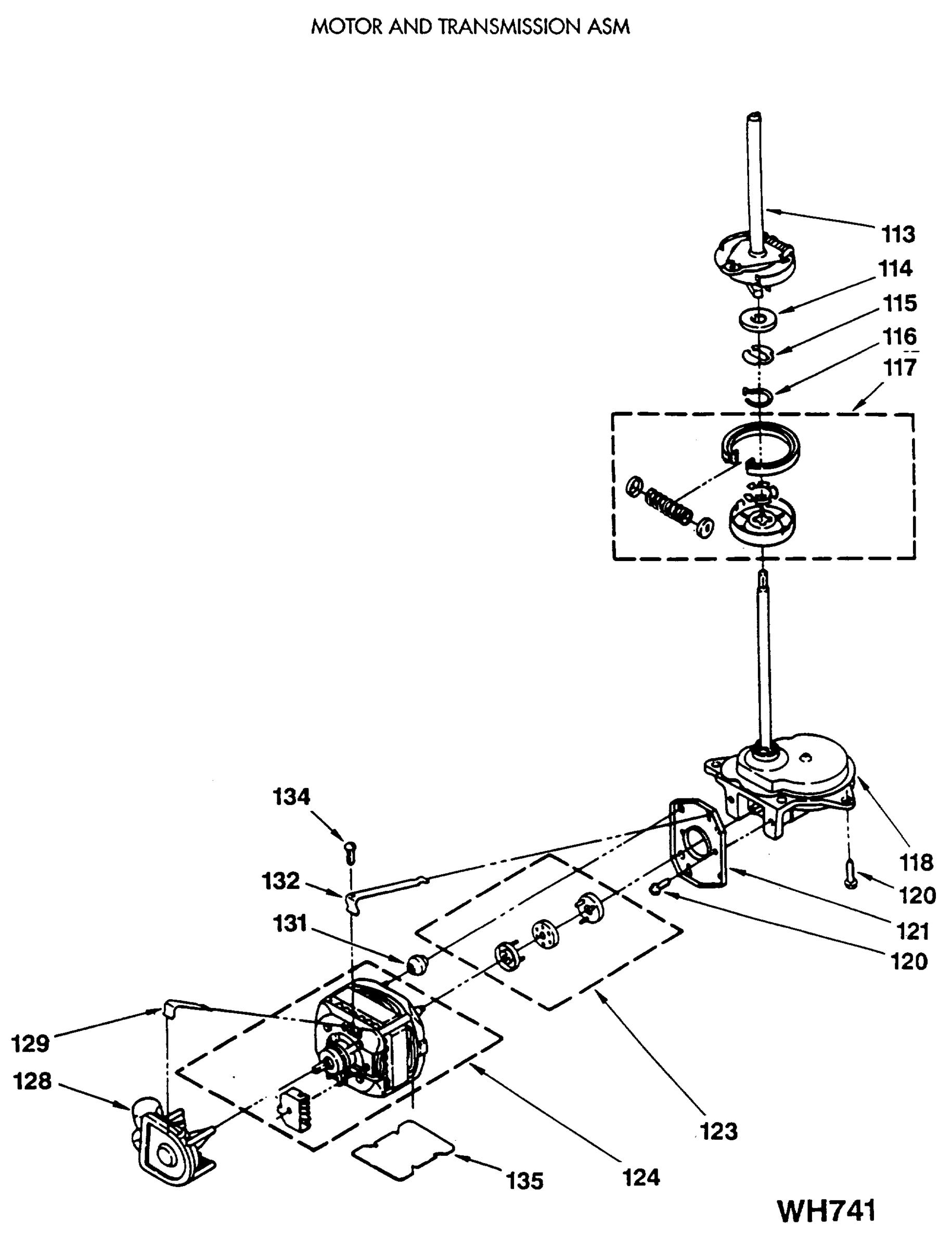 MOTOR AND TRANSMISSION ASM