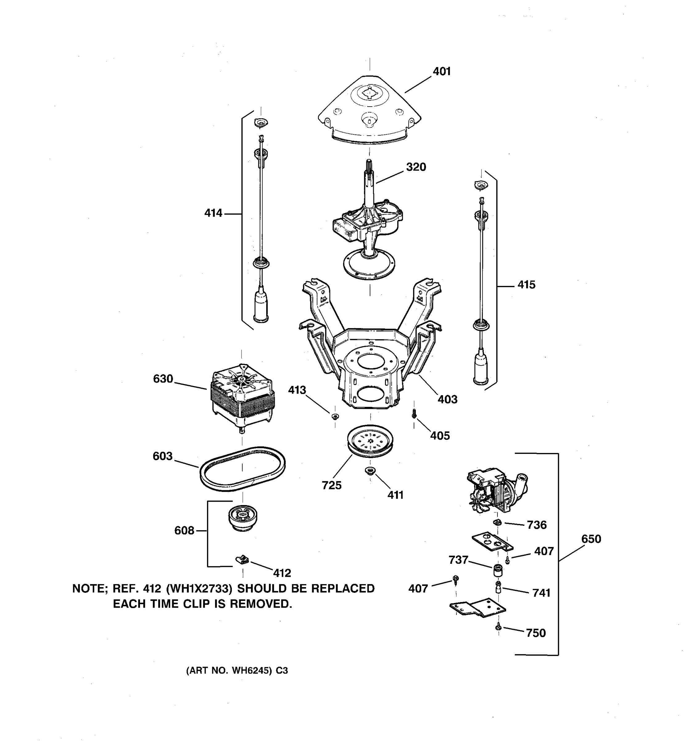 SUSPENSION, PUMP & DRIVE COMPONENTS