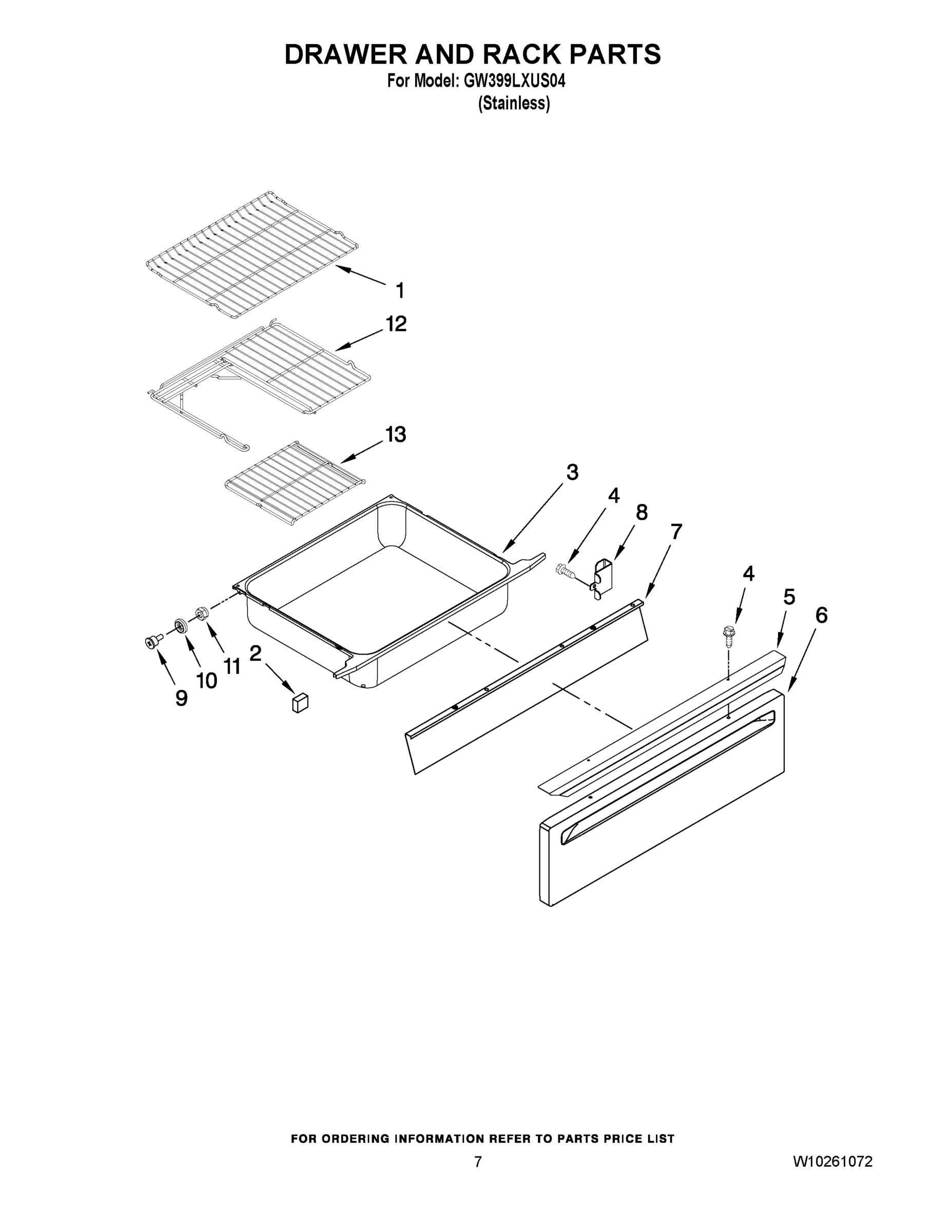 05 - DRAWER AND RACK PARTS