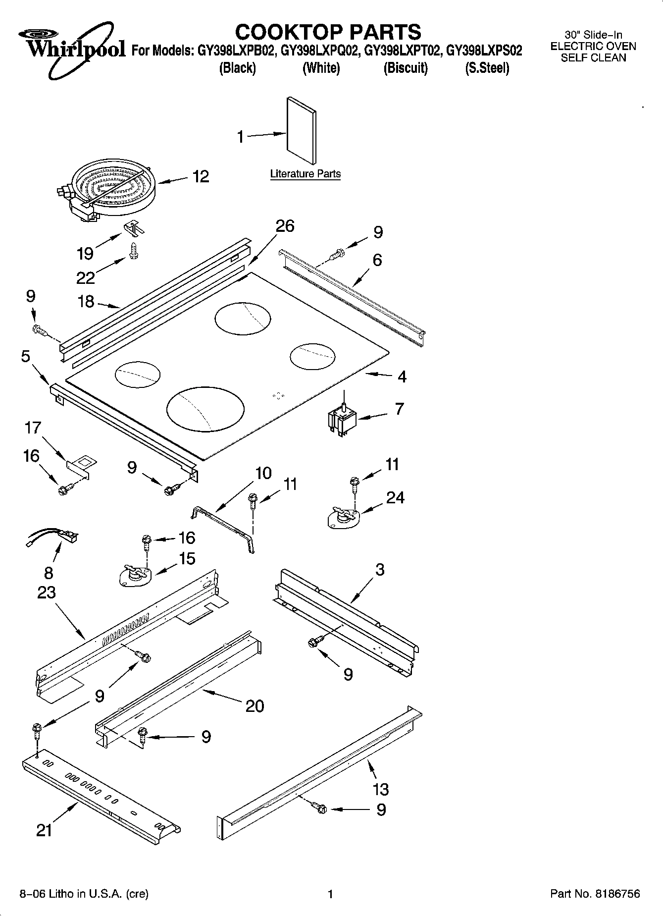 01 - COOKTOP PARTS
