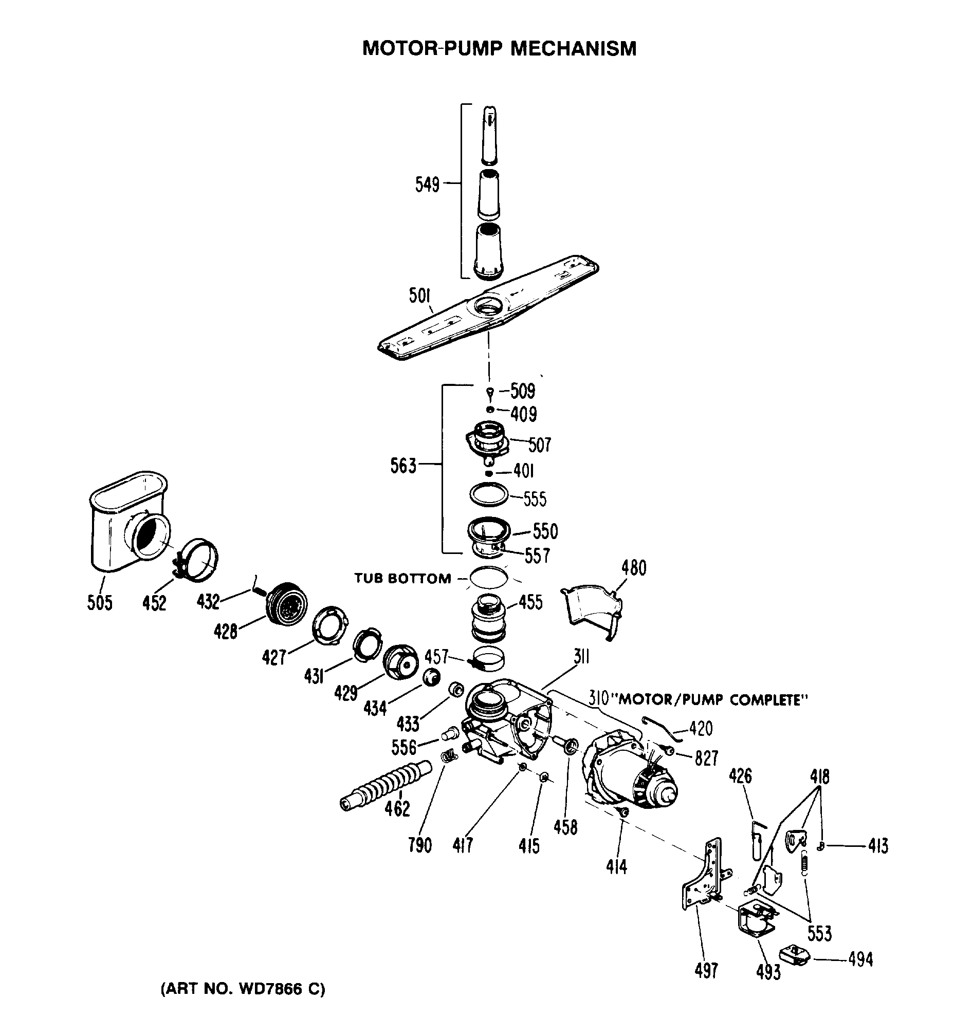 MOTOR-PUMP MECHANISM