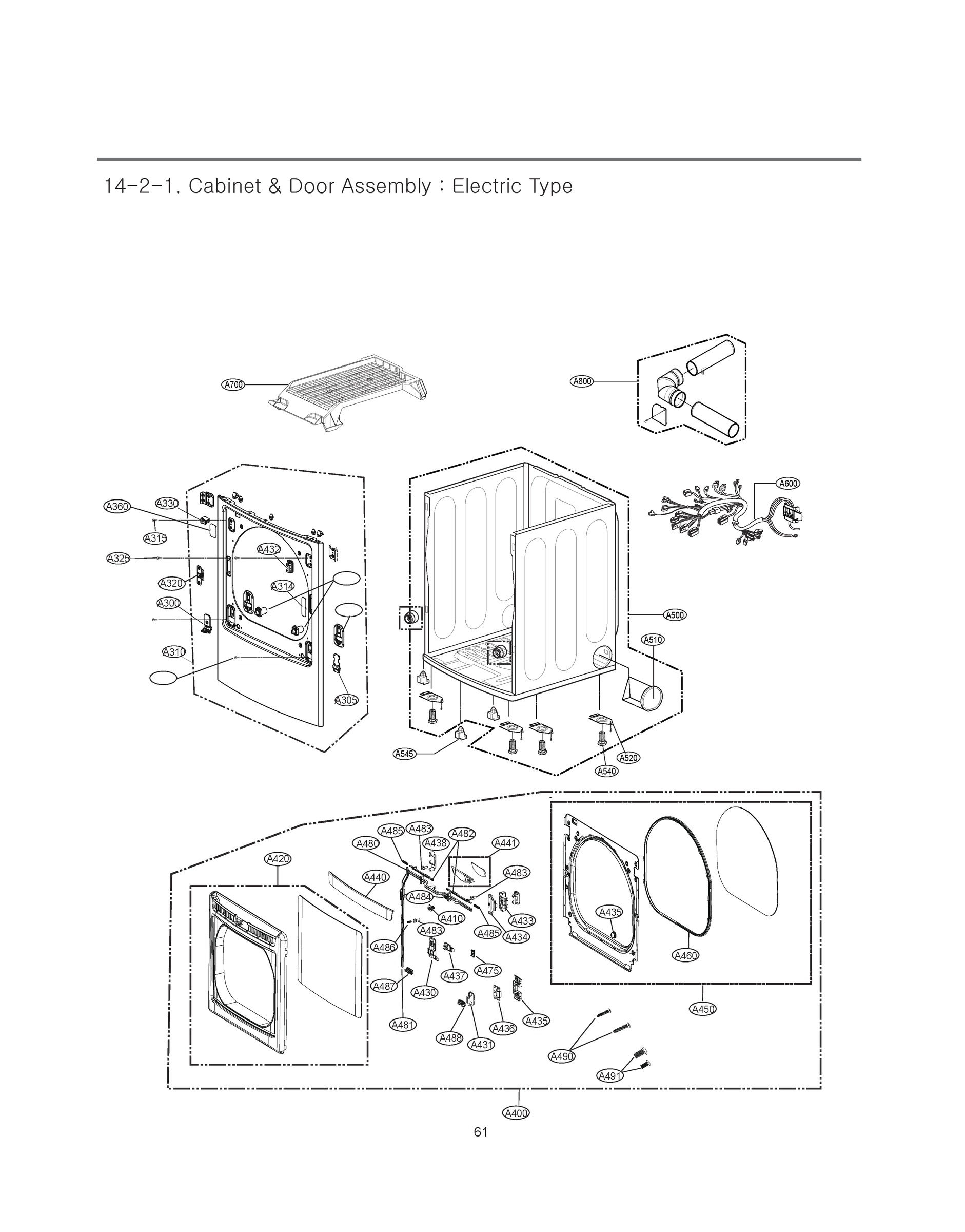 CABINET & DOOR ASSEMBLY