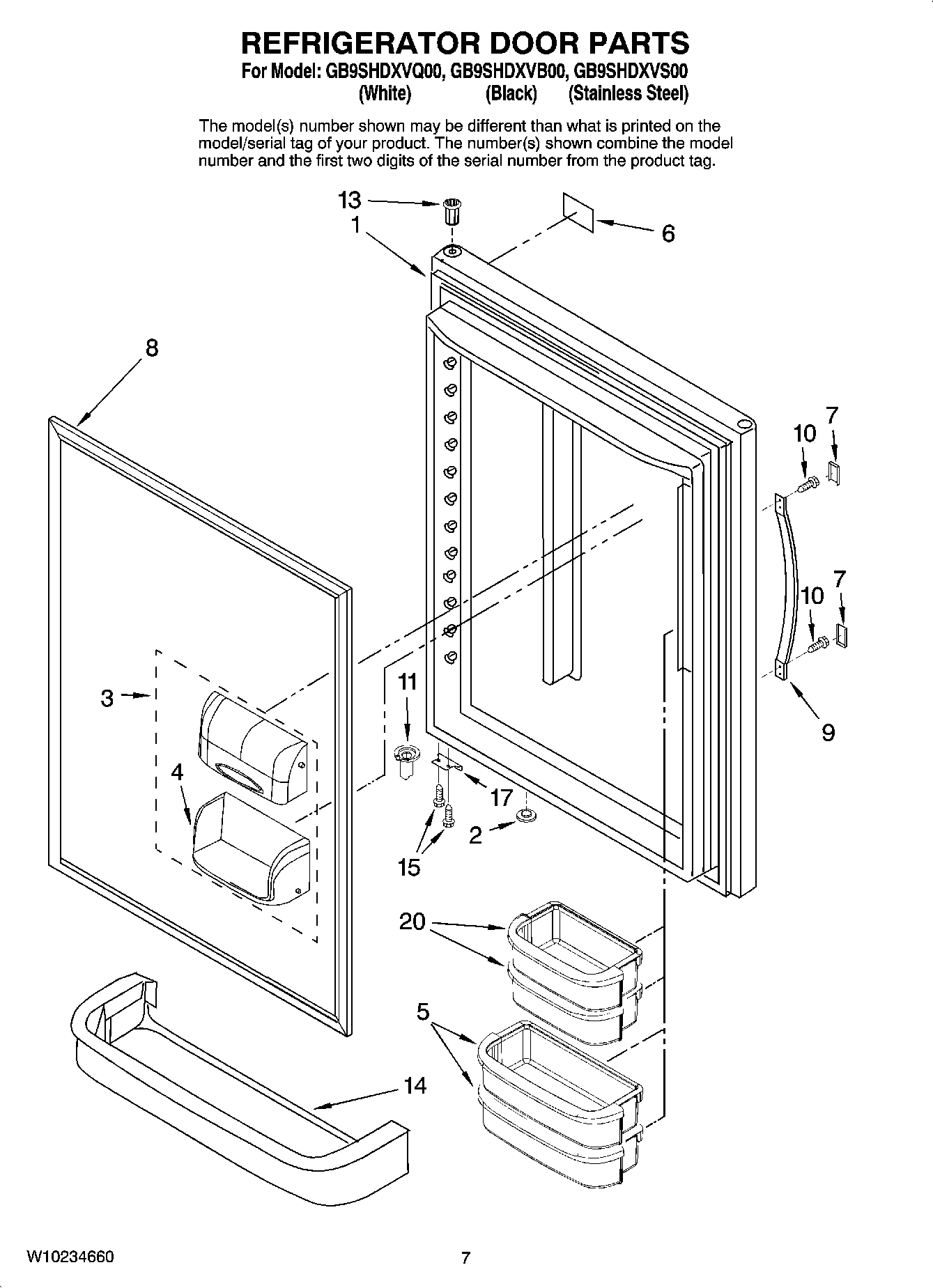 04 - REFRIGERATOR DOOR PARTS