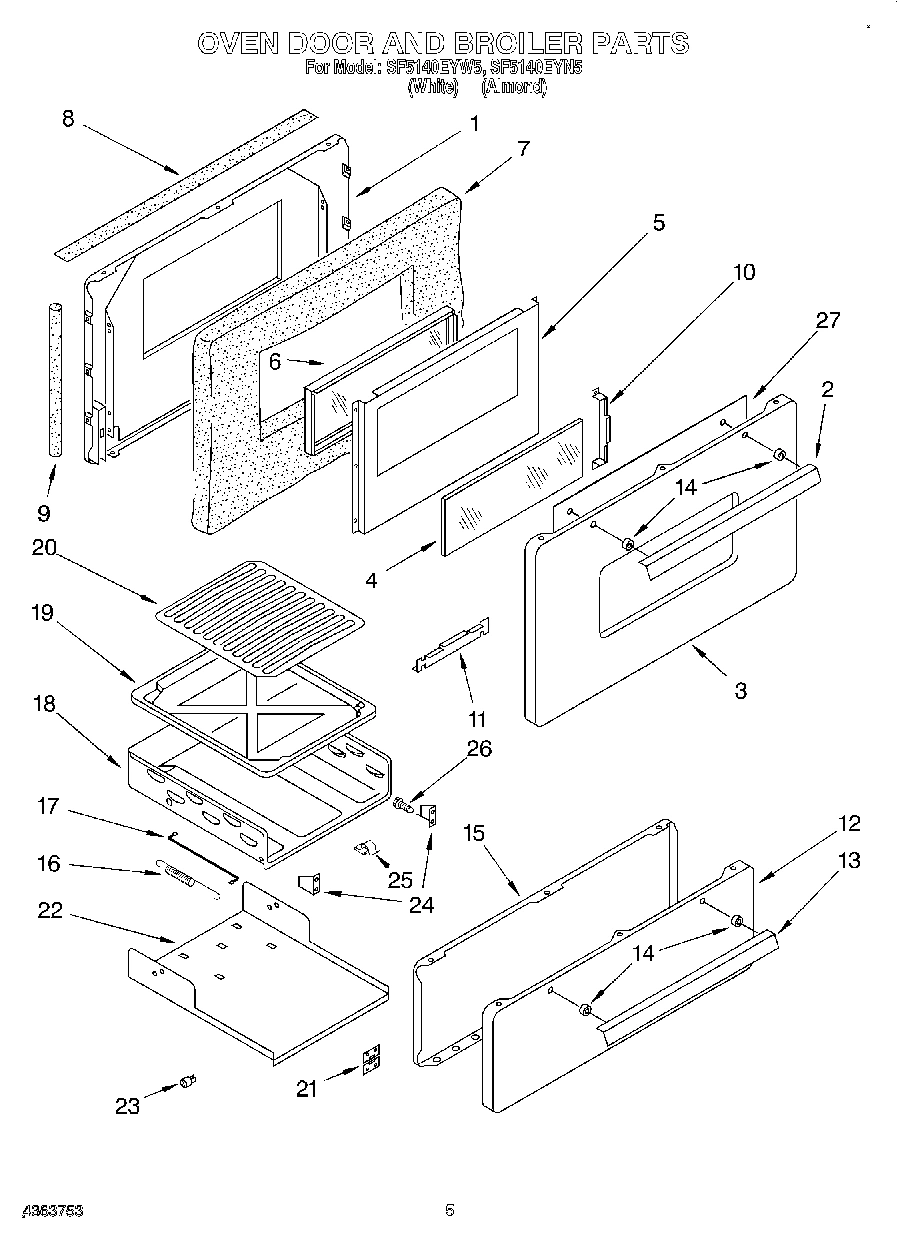 04 - OVEN DOOR AND BROILER