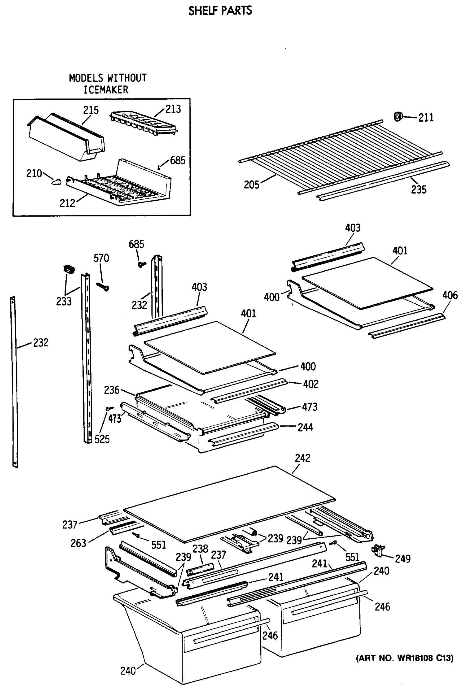 SHELF PARTS
