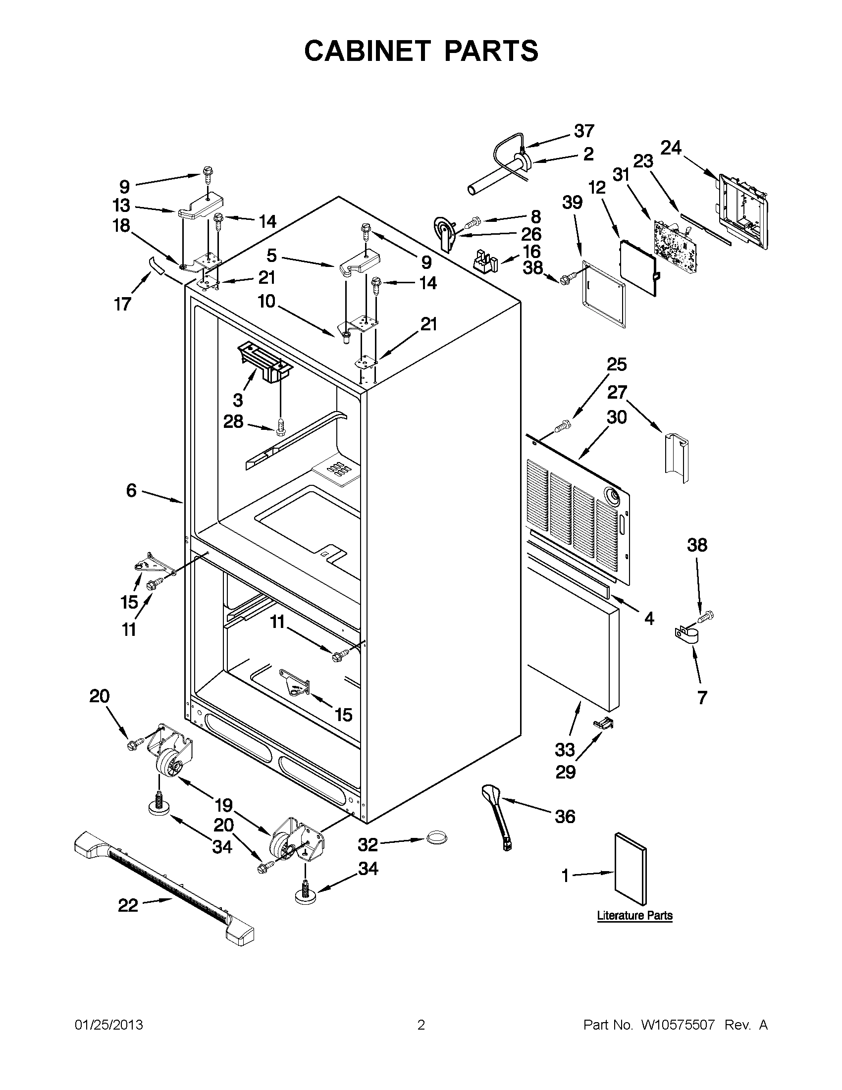 01 - CABINET PARTS