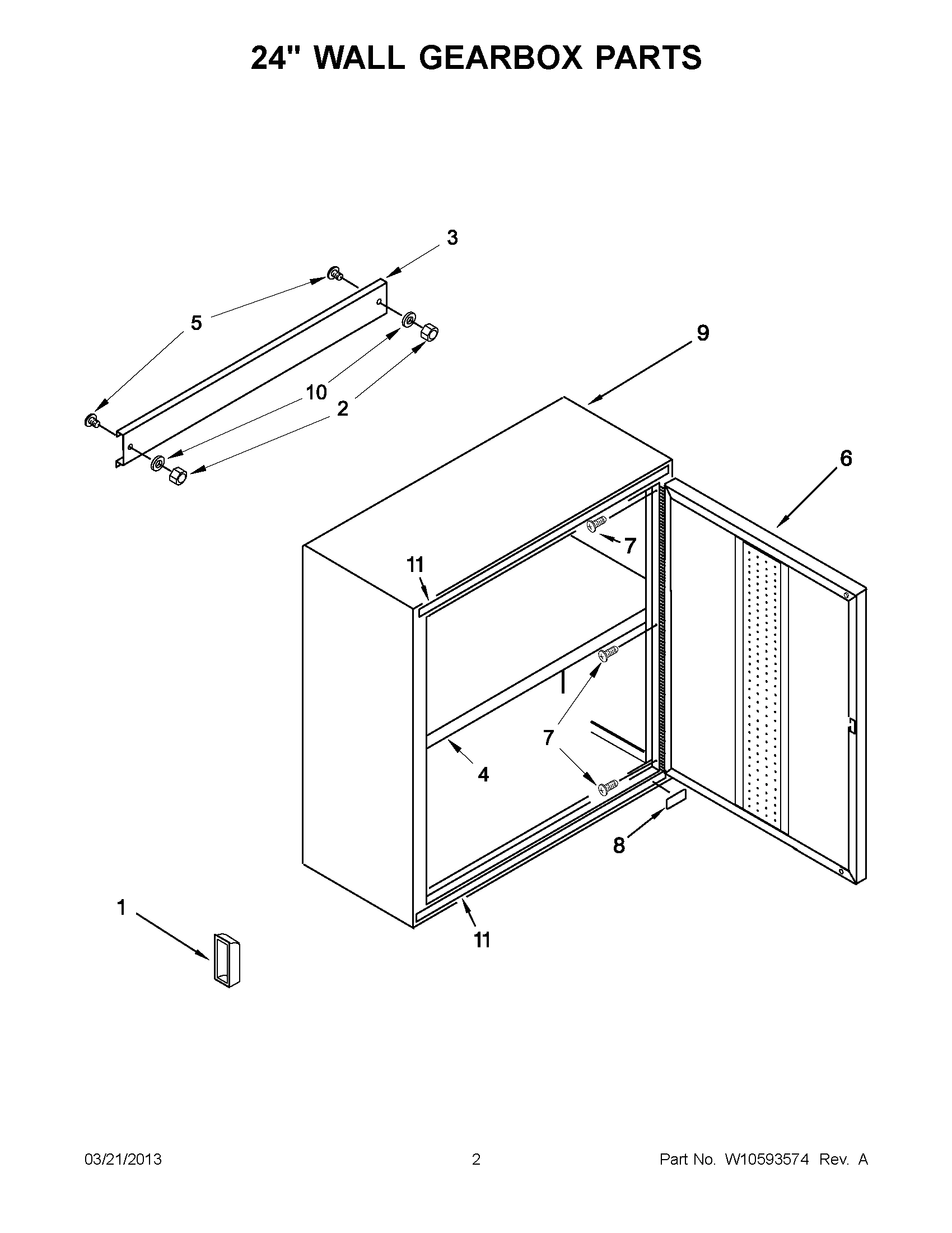 01 - 24`` WALL GEARBOX PARTS