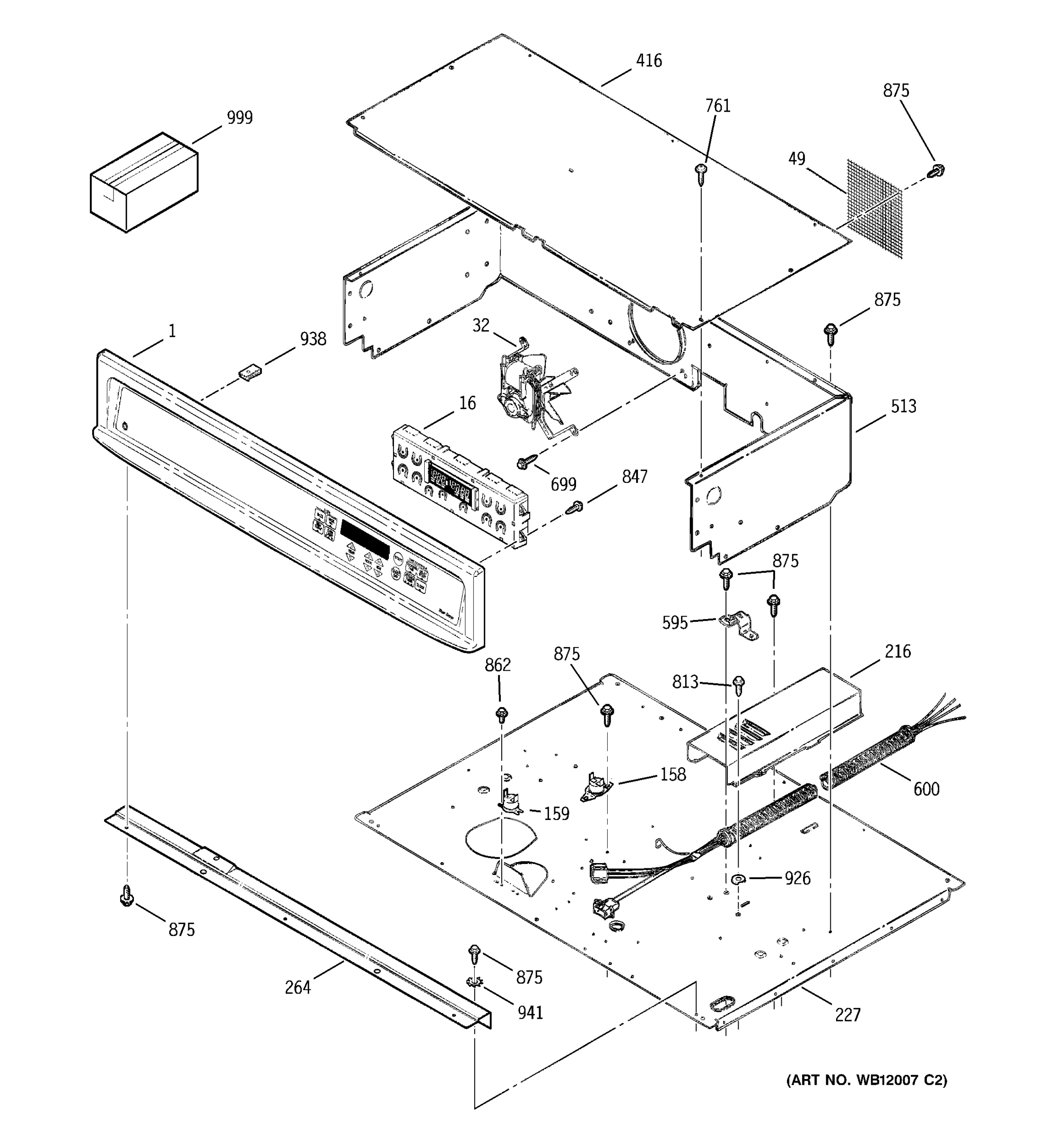CONTROL PANEL & COOKTOP