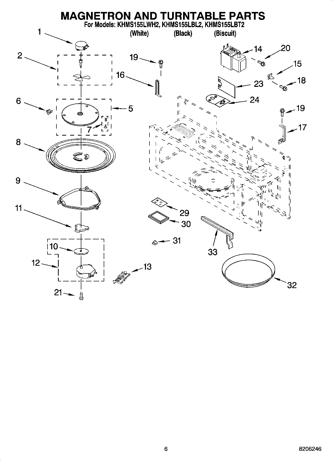 05 - MAGNETRON AND TURNTABLE PARTS