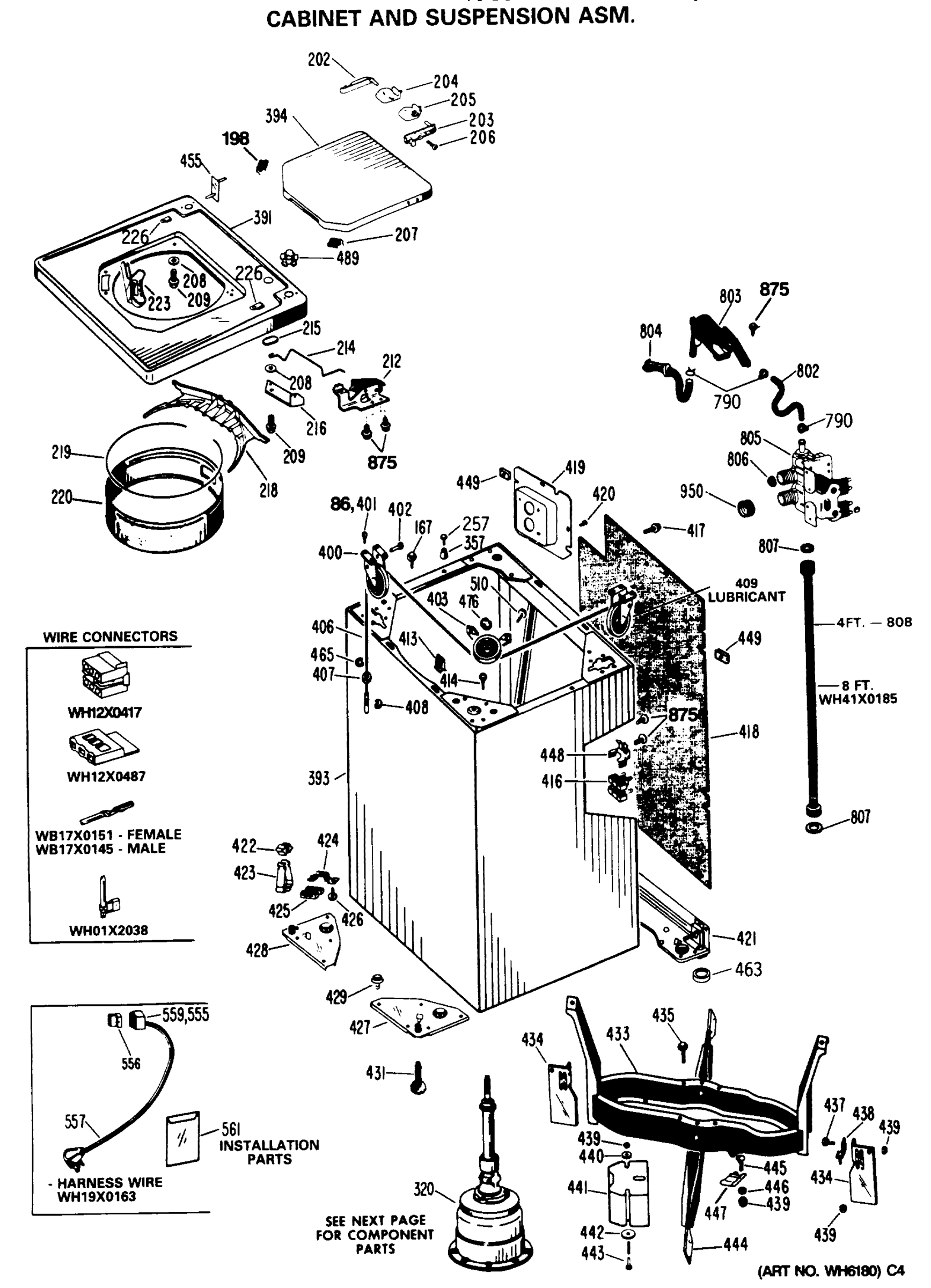 CABINET AND SUSPENSION ASM