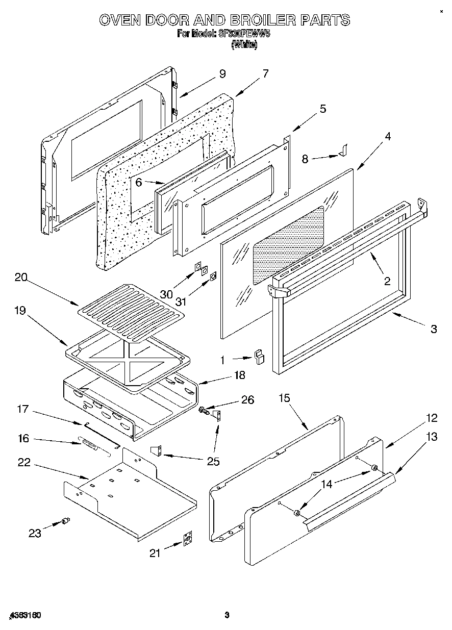 02 - OVEN DOOR AND BROILER