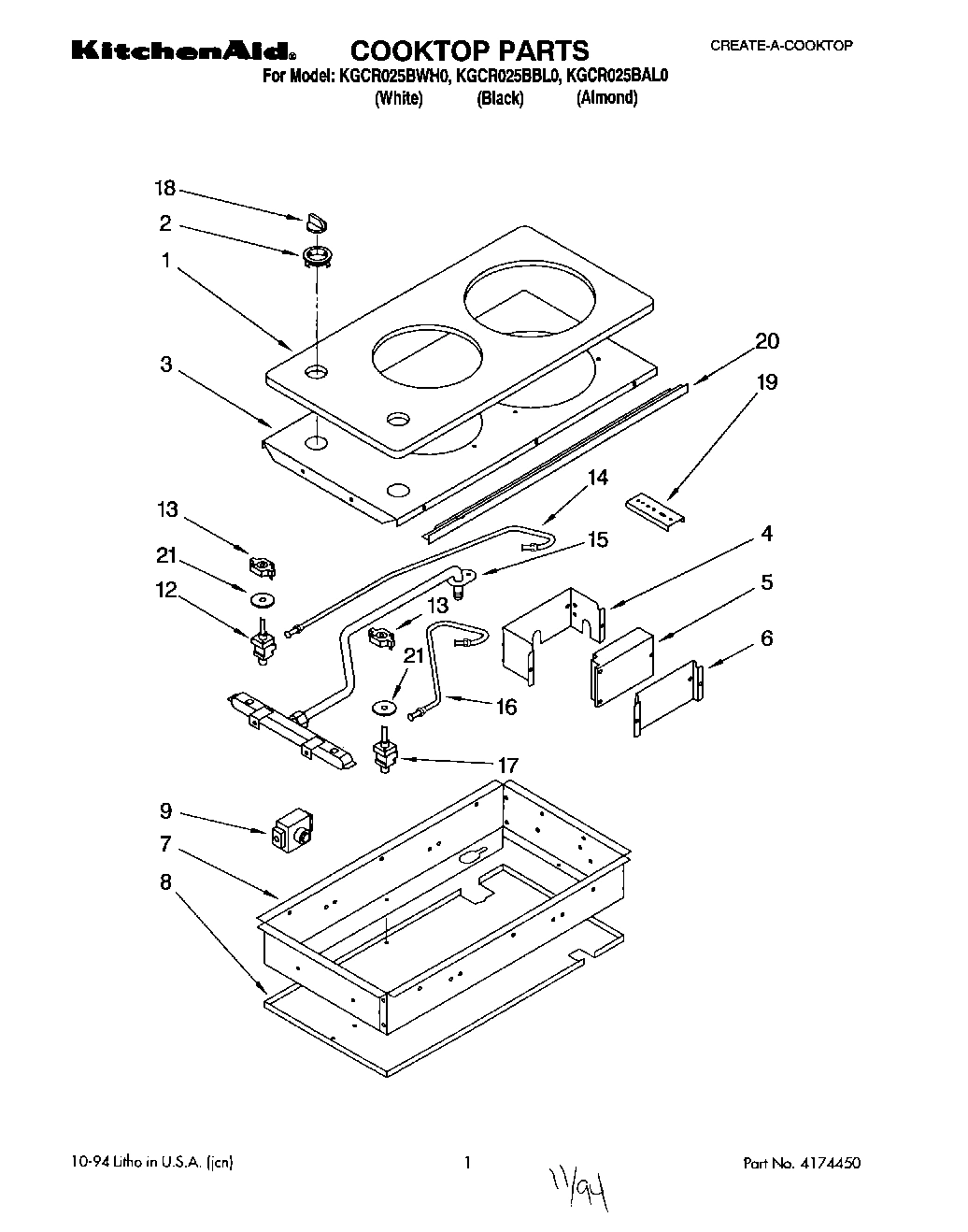 01 - COOKTOP PARTS