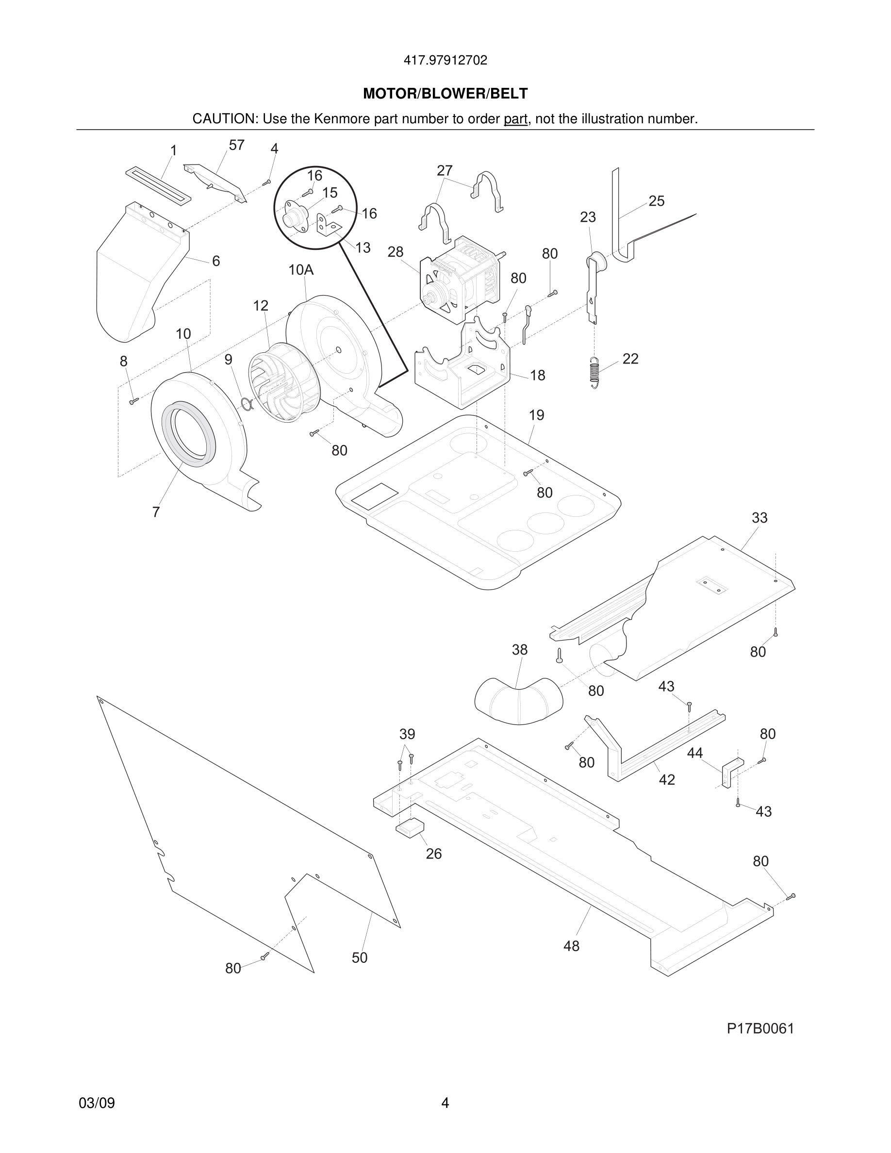 05 - MOTOR/BLOWER/BELT