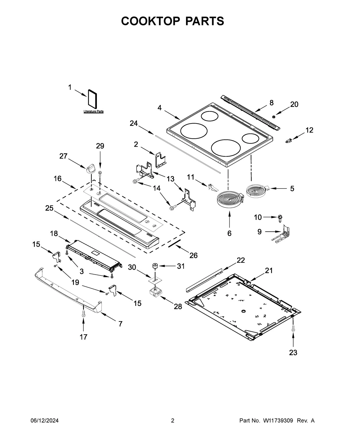 02 - COOKTOP PARTS
