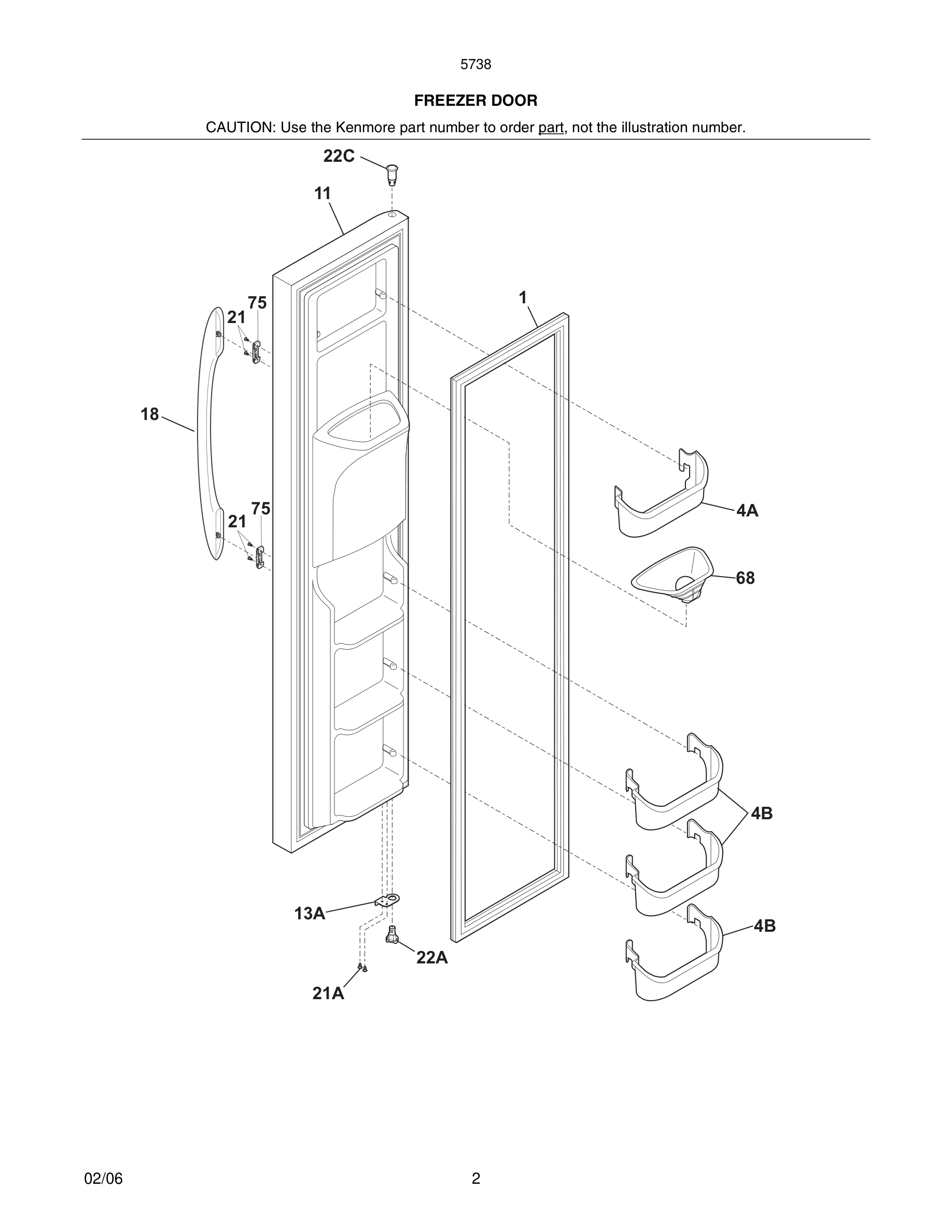03 - FREEZER DOOR