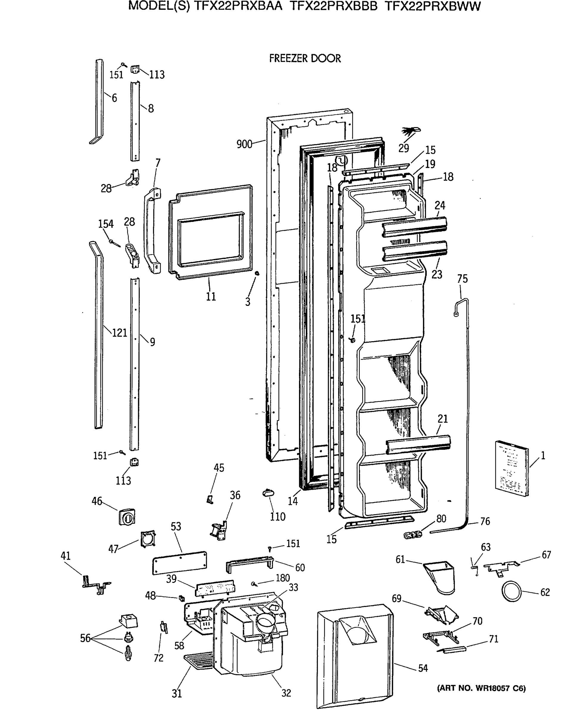 FREEZER DOOR