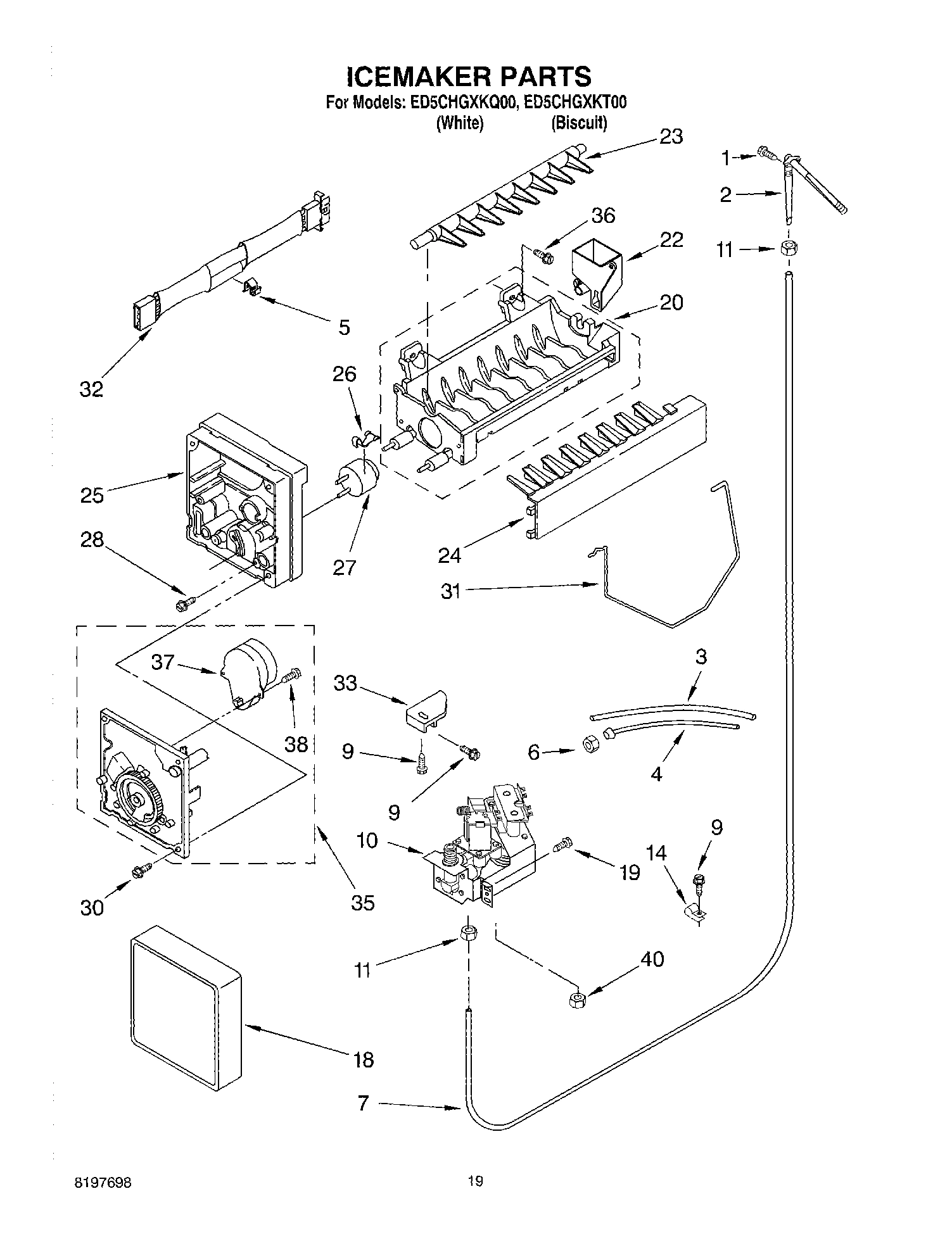 12 - ICE MAKER, OPTIONAL