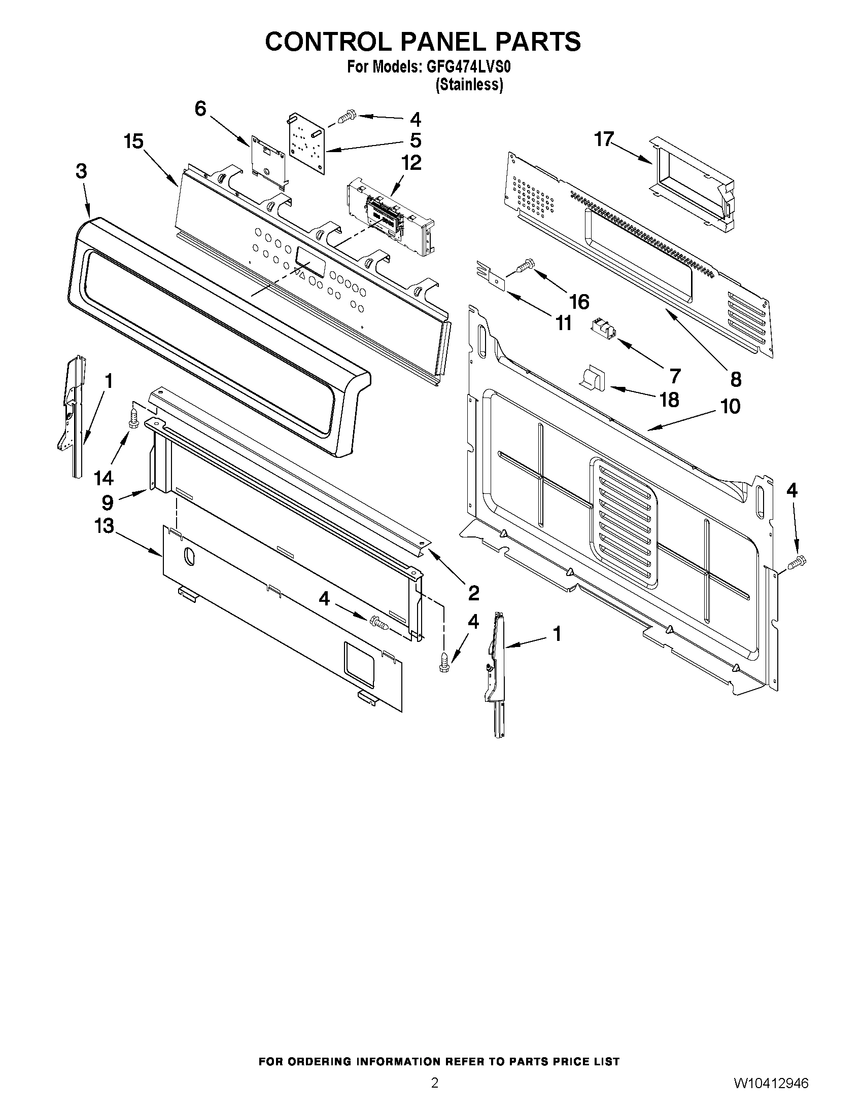 02 - CONTROL PANEL PARTS