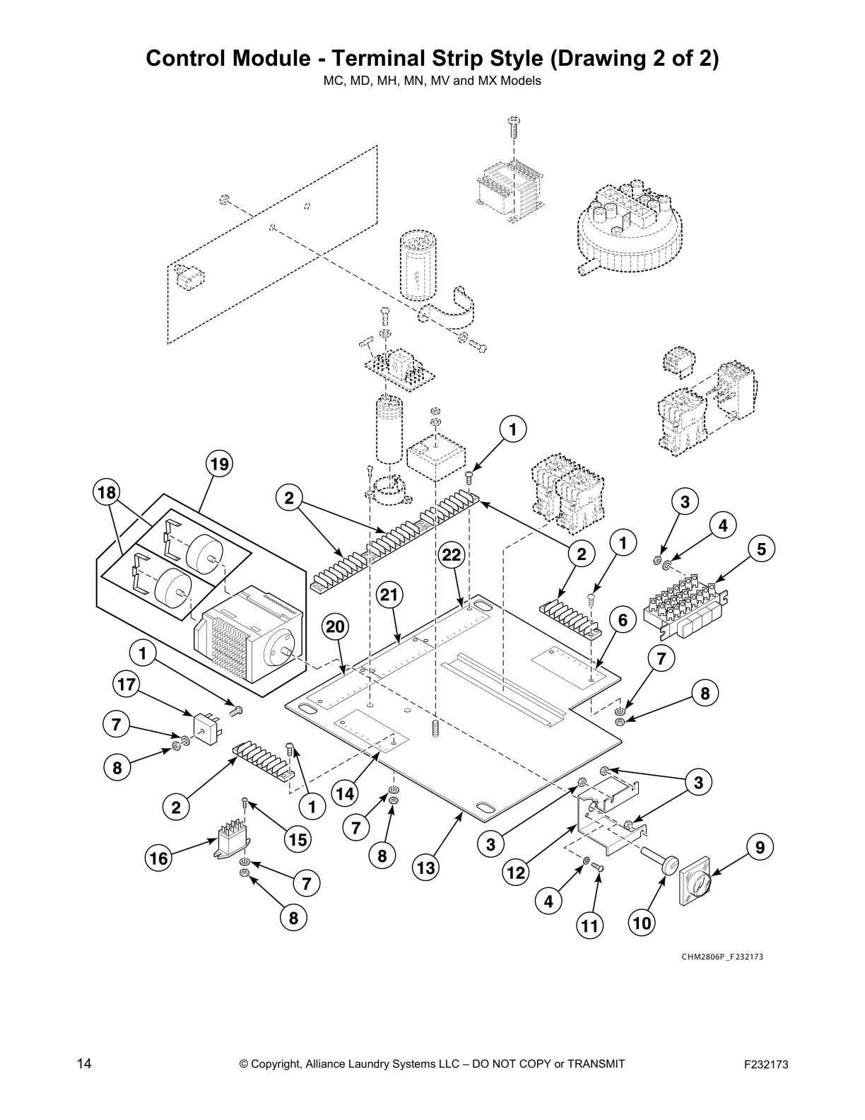 Control Module - Terminal Strip Style (Drawing 2 of 2)