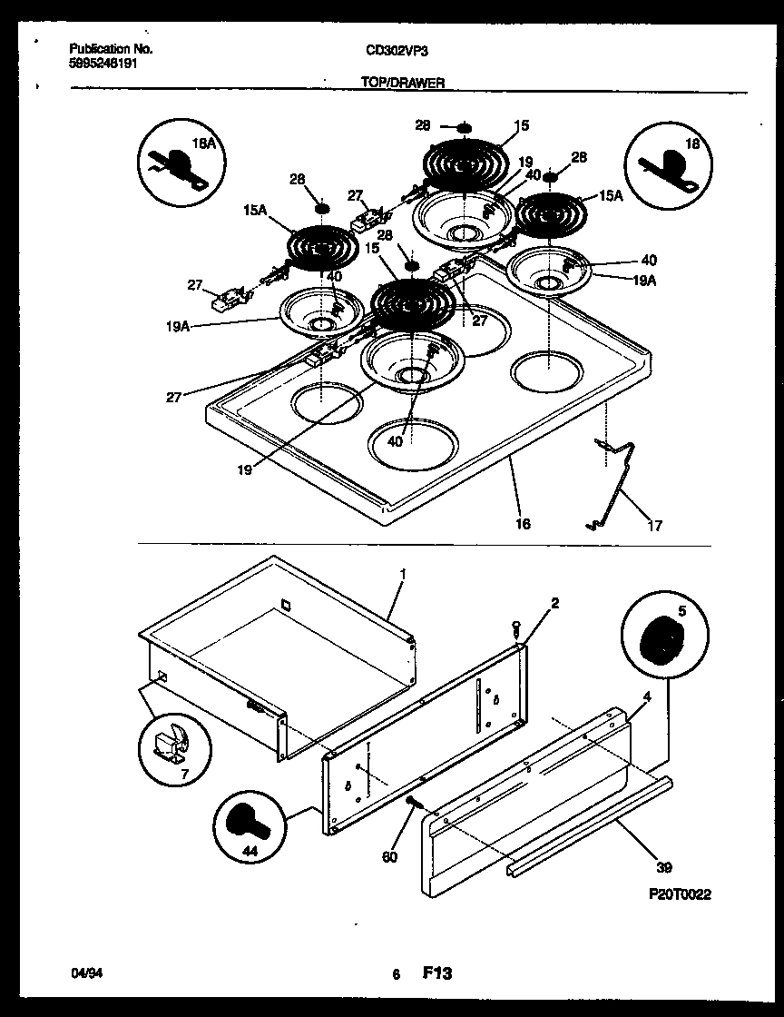 04 - COOKTOP AND DRAWER PARTS