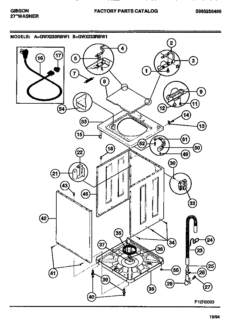 02 - CABINET, TOP PANEL, BASE