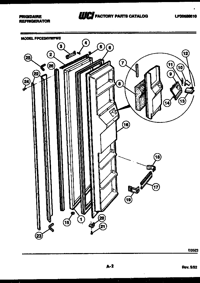 02 - FREEZER DOOR PARTS
