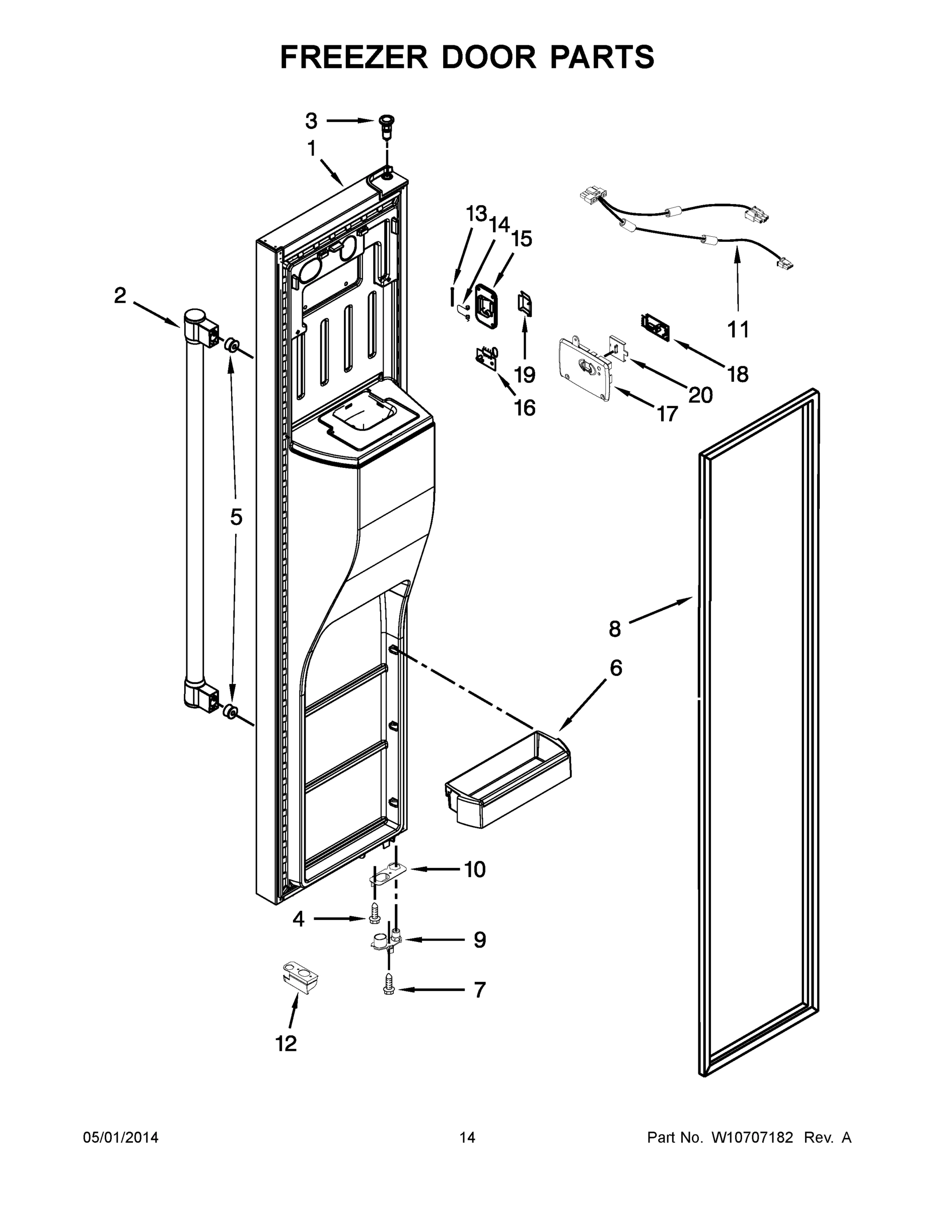 08 - FREEZER DOOR PARTS