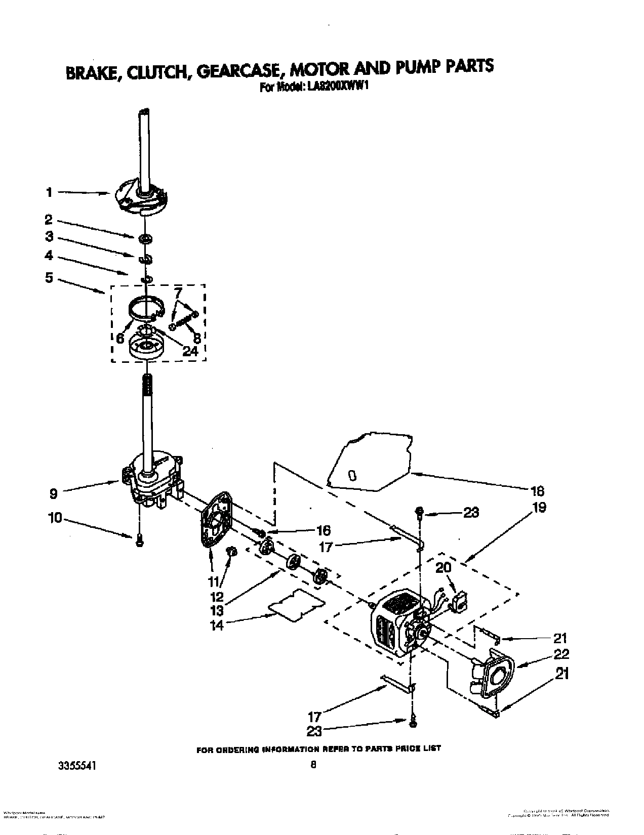 06 - BRAKE, CLUTCH, GEARCASE, MOTOR AND PUMP
