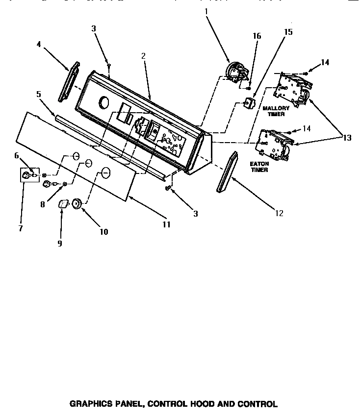 10 - GRAPHICS PANEL, CONTROL HOOD & CONTROL
