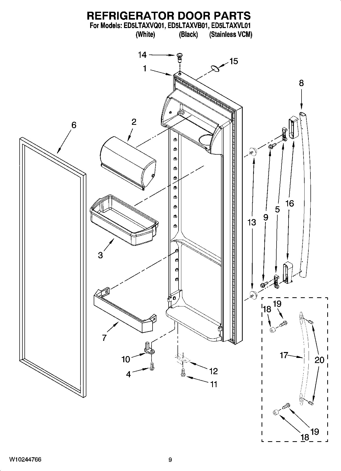 06 - REFRIGERATOR DOOR PARTS