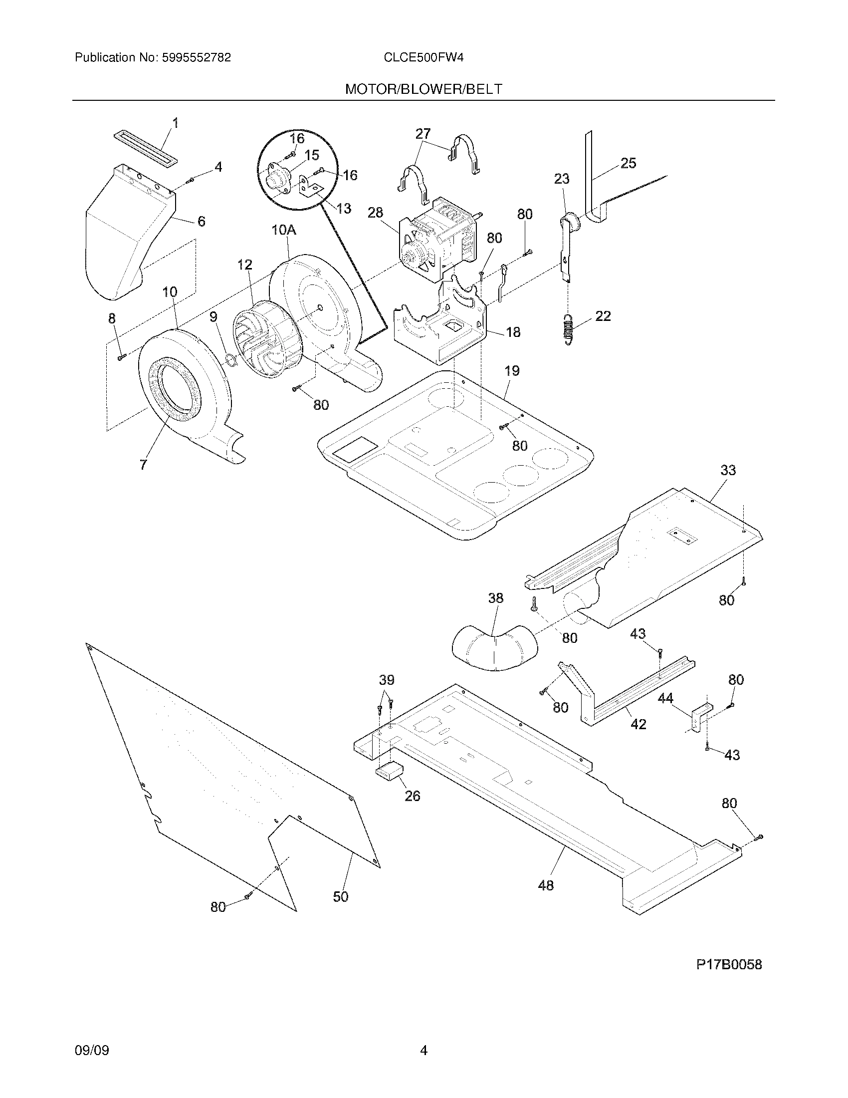 05 - MOTOR/BLOWER/BELT