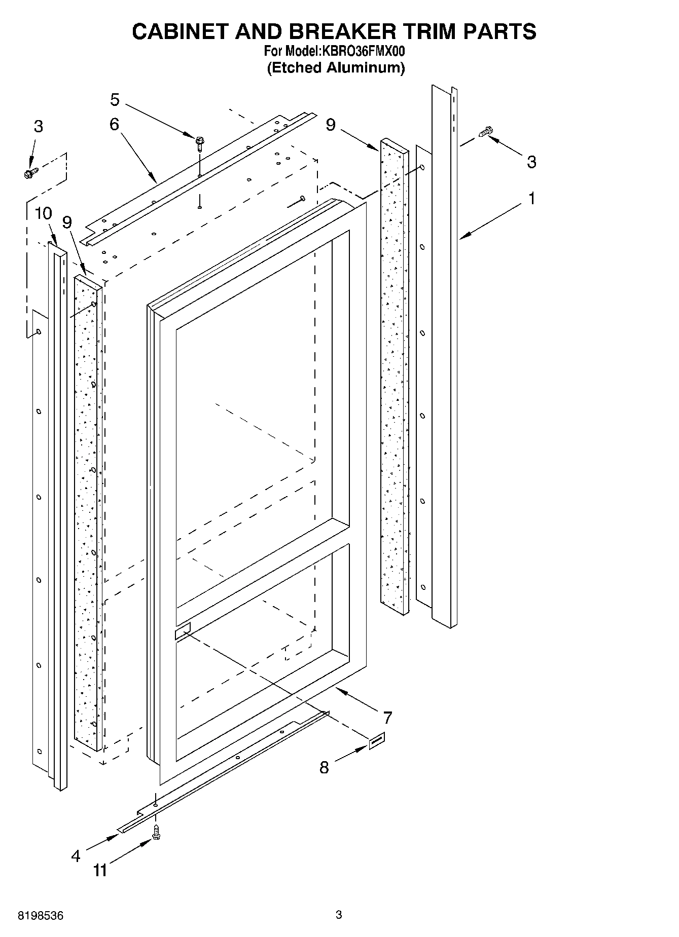 02 - CABINET AND BREAKER TRIM PARTS