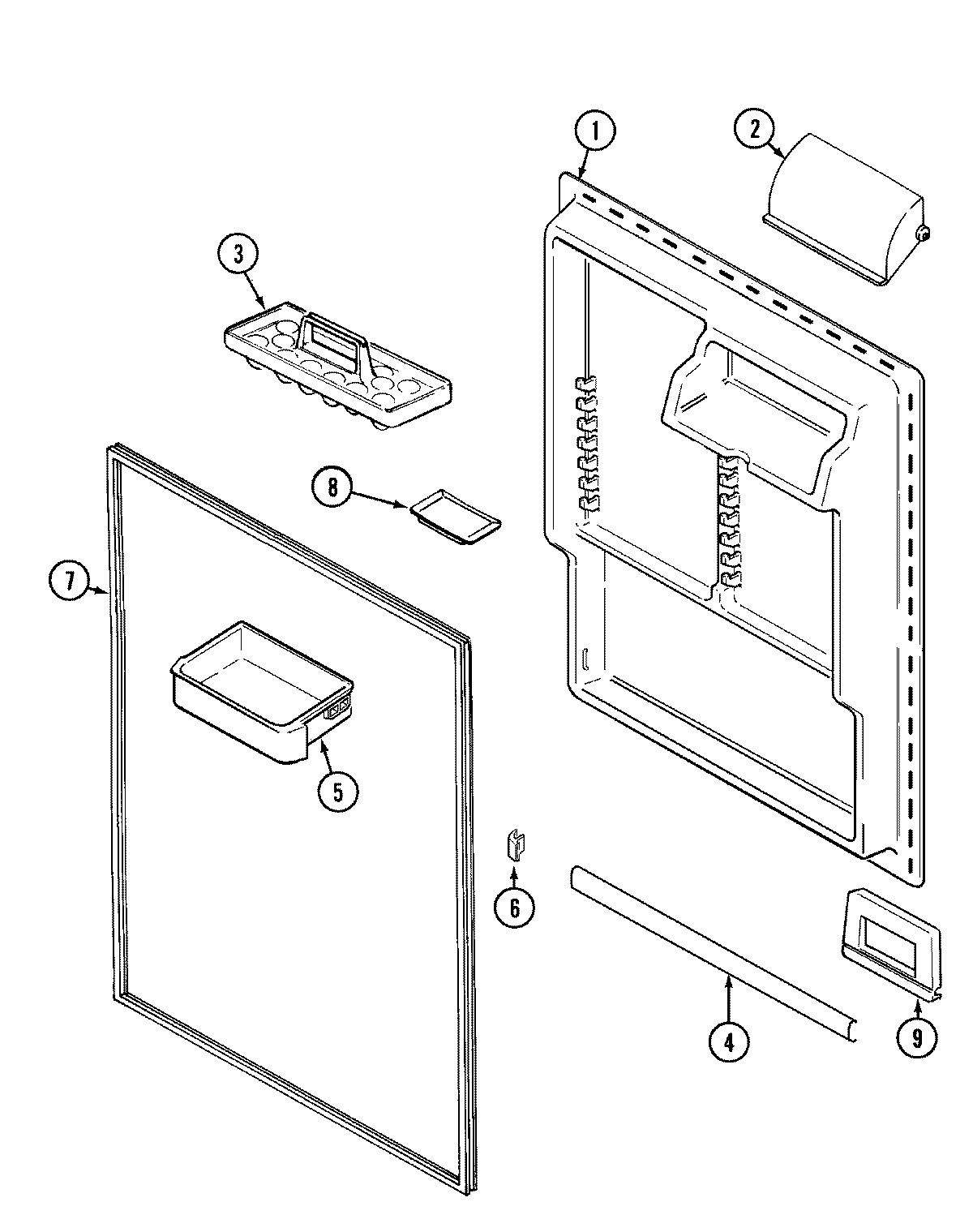 06 - FRESH FOOD INNER DOOR (BISQUE)