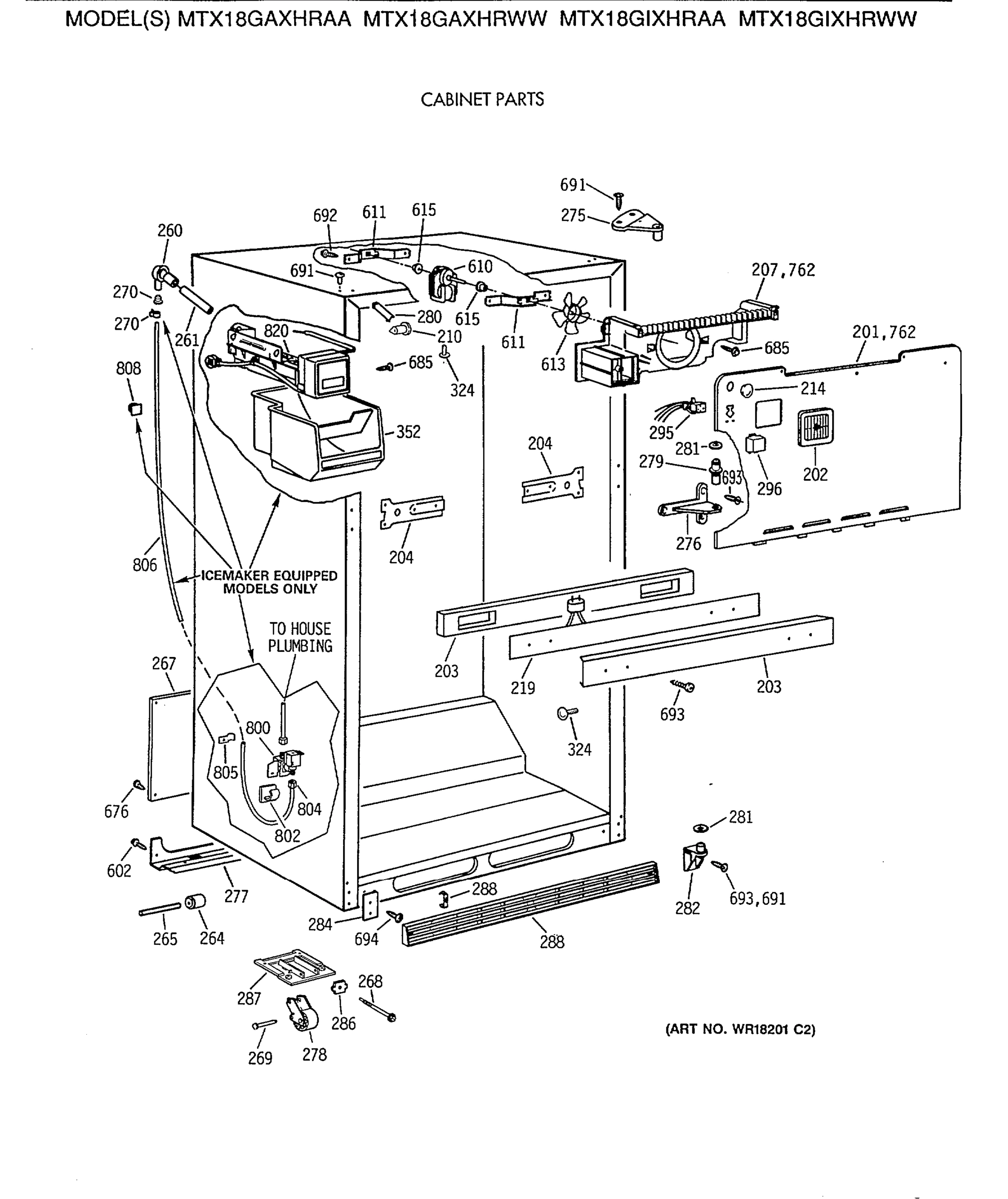 CABINET PARTS