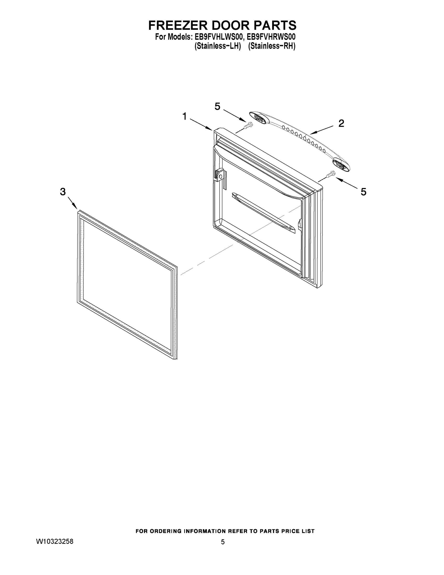 03 - FREEZER DOOR PARTS