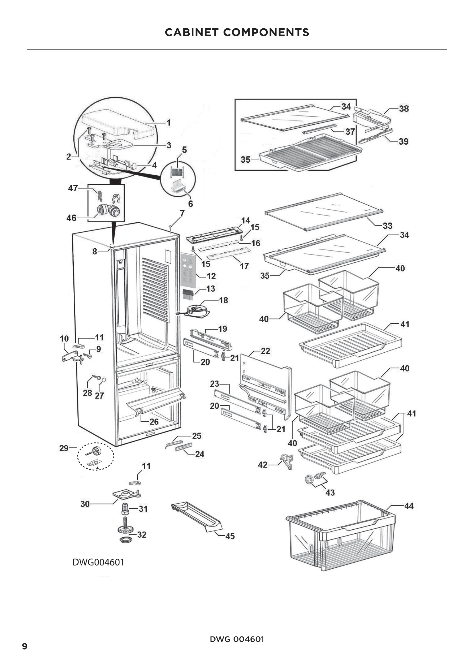 CABINET COMPONENTS