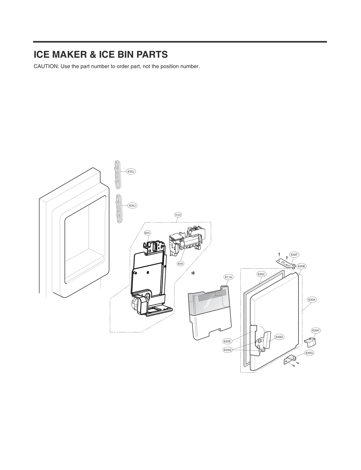 ICEMAKER & ICE BIN PARTS