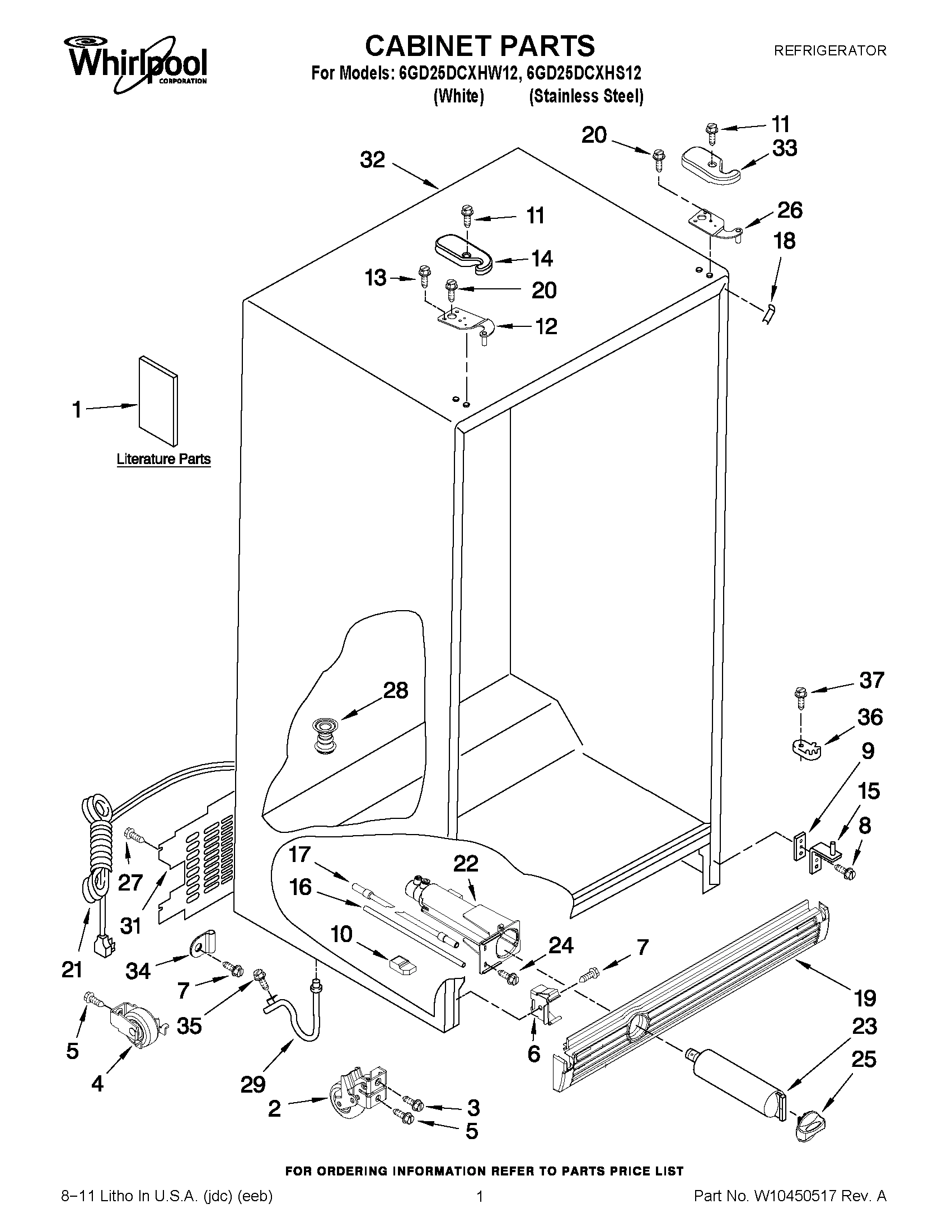 01 - CABINET PARTS