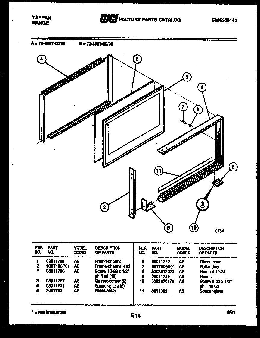 05 - UPPER OVEN DOOR PARTS