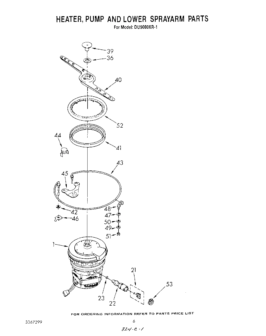 04 - HEATER, PUMP AND LOWER SPRAY ARM